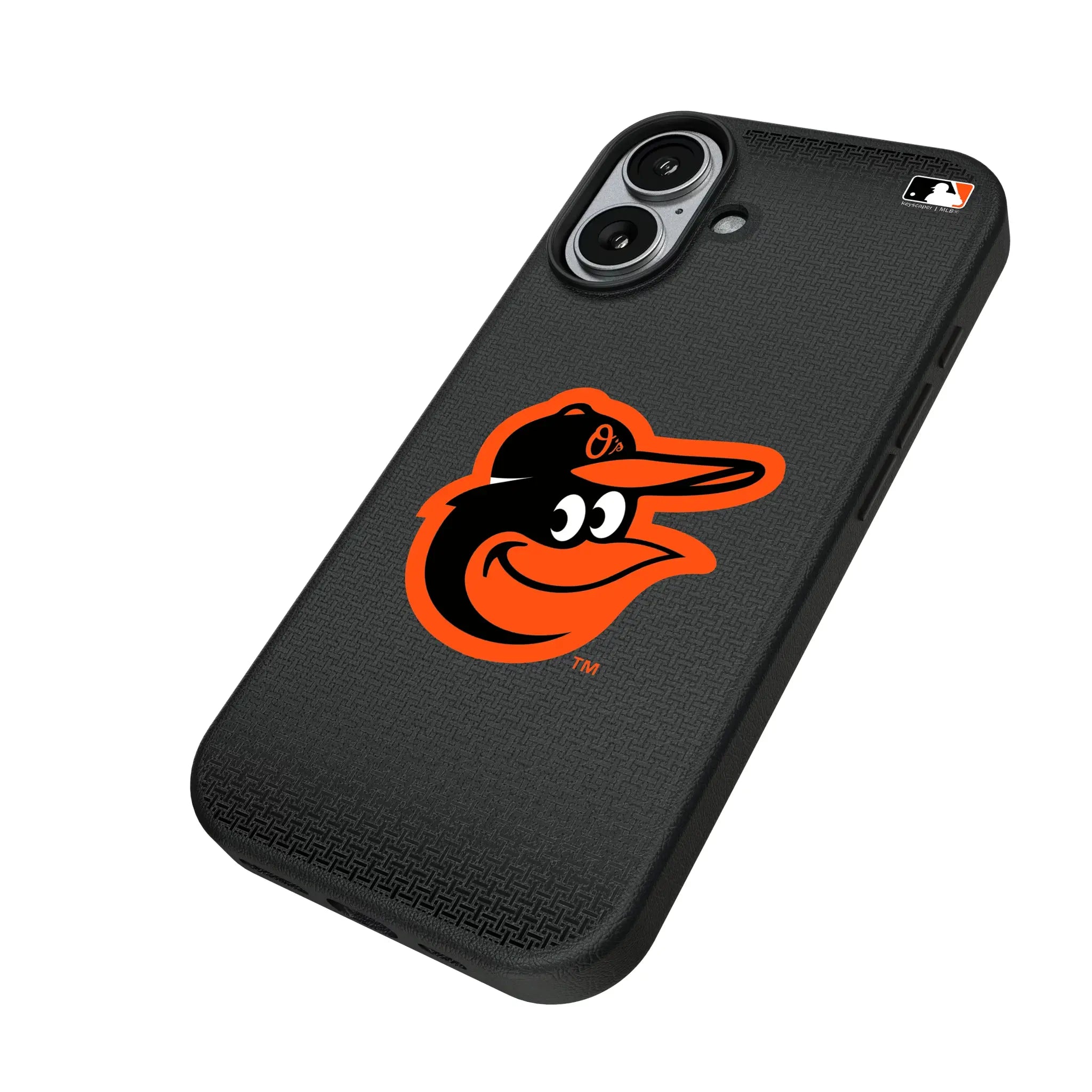 Baltimore Orioles Linen iPhone MagSafe Compatible Phone Case for Apple iPhone - Isometric View#Device_iPhone 17