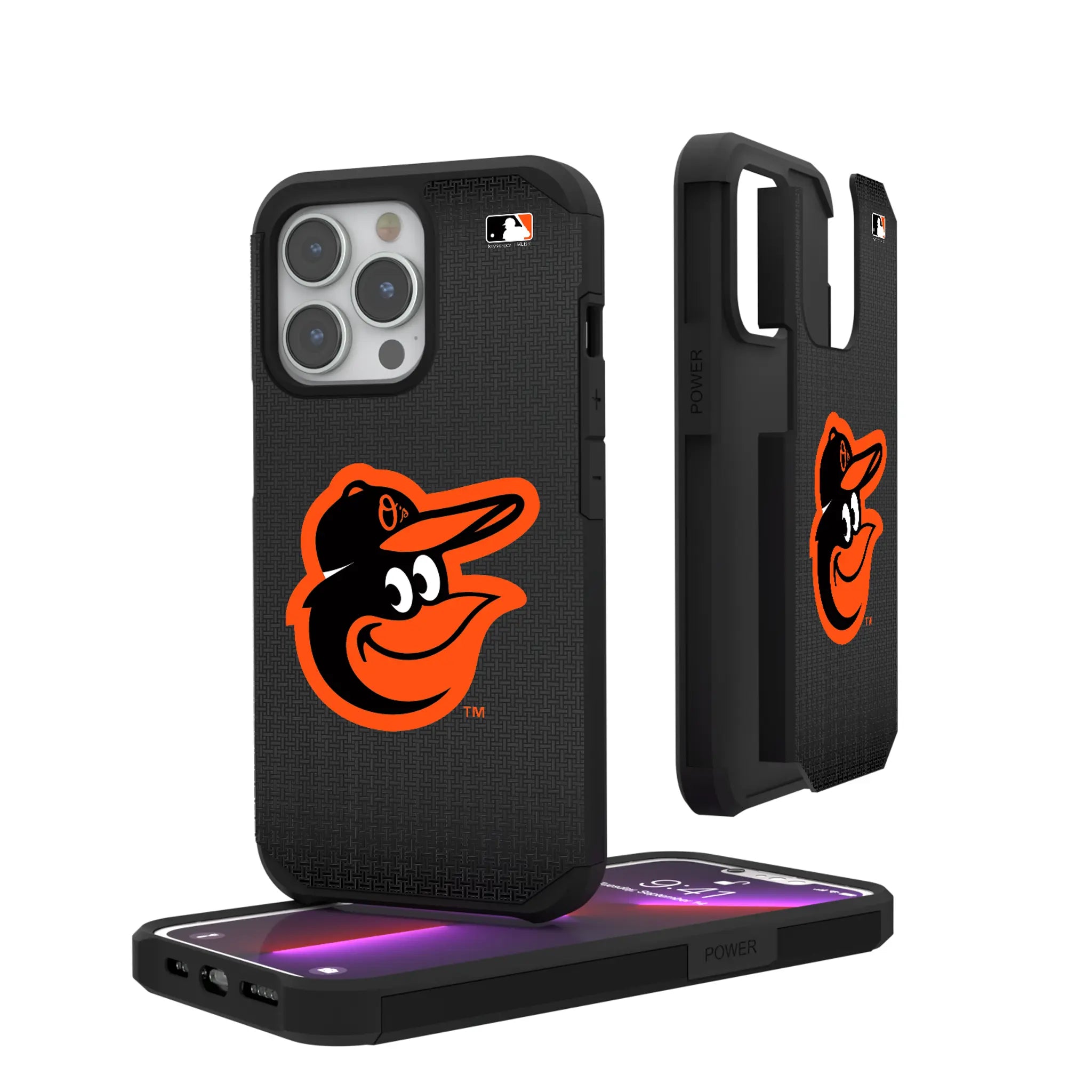 Baltimore Orioles Linen iPhone Rugged Phone Case for Apple iPhone