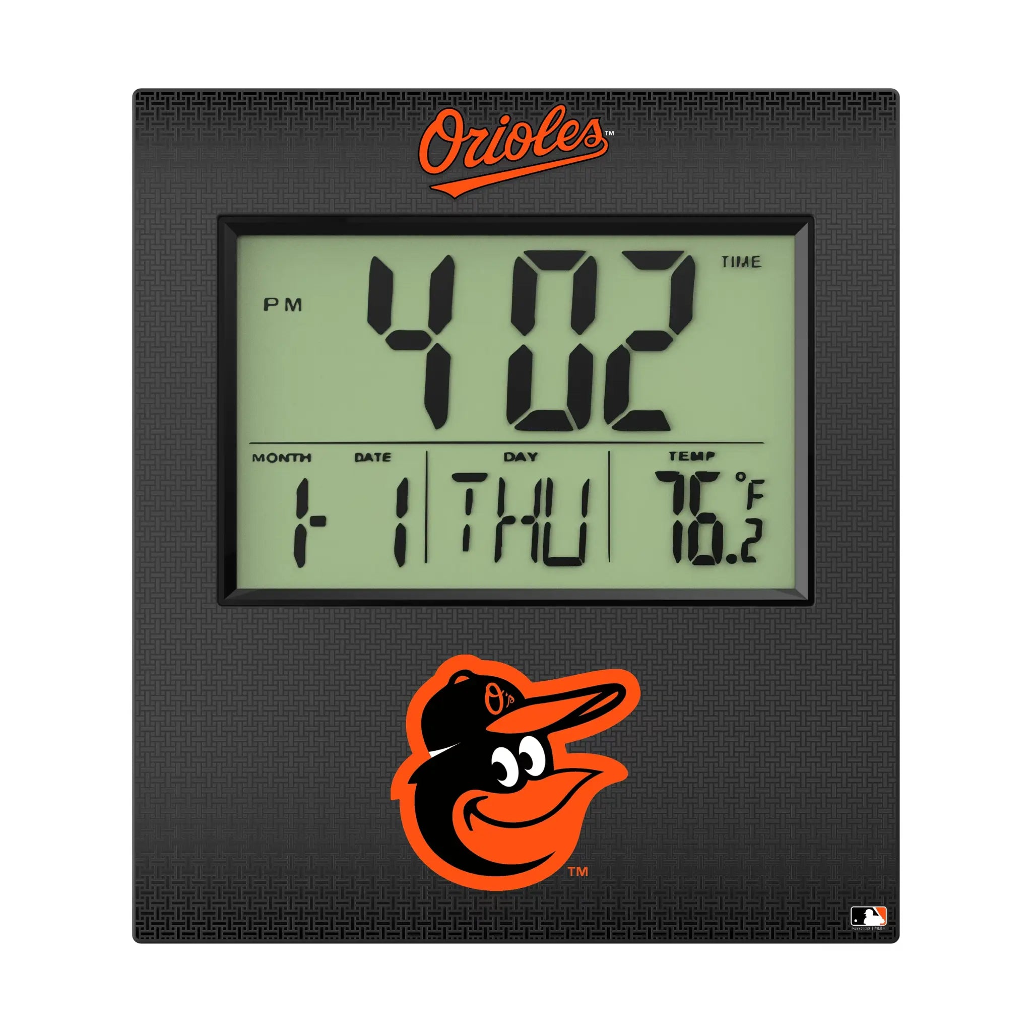 Baltimore Orioles Linen Wall Clock
