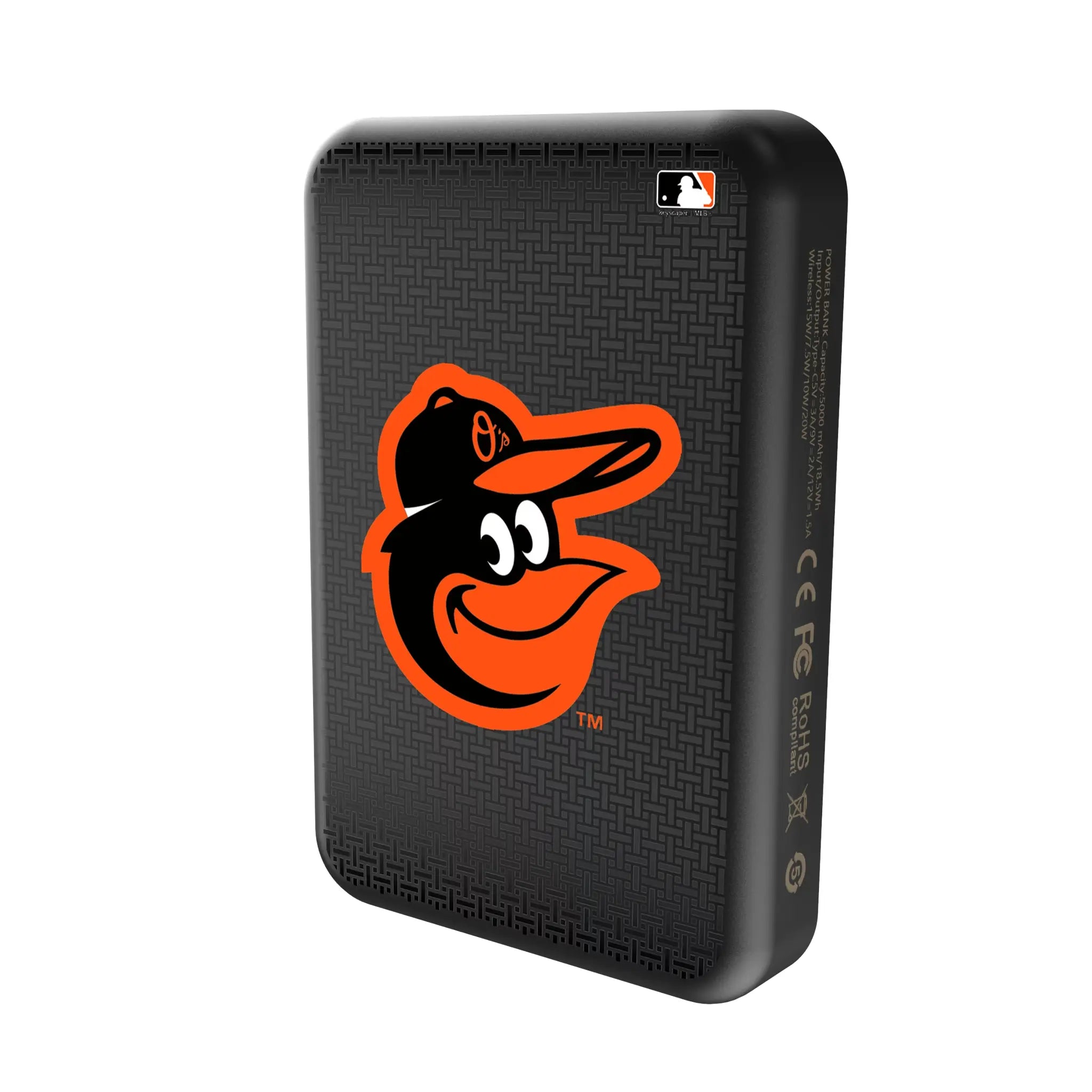 Baltimore Orioles Linen Wireless Mag Power Bank