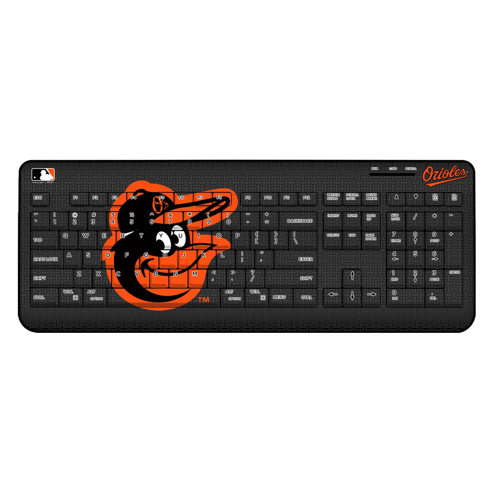 Baltimore Orioles Linen Wireless USB Keyboard