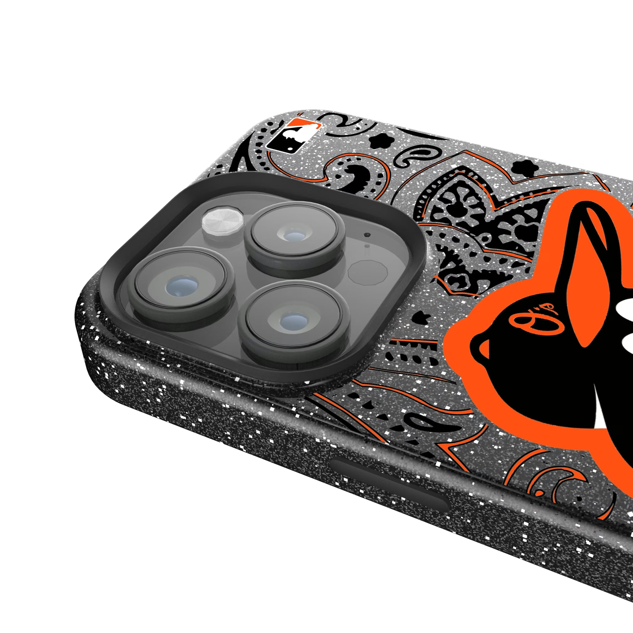 Baltimore Orioles Paisley iPhone Bling Phone Case for Apple iPhone - Detail