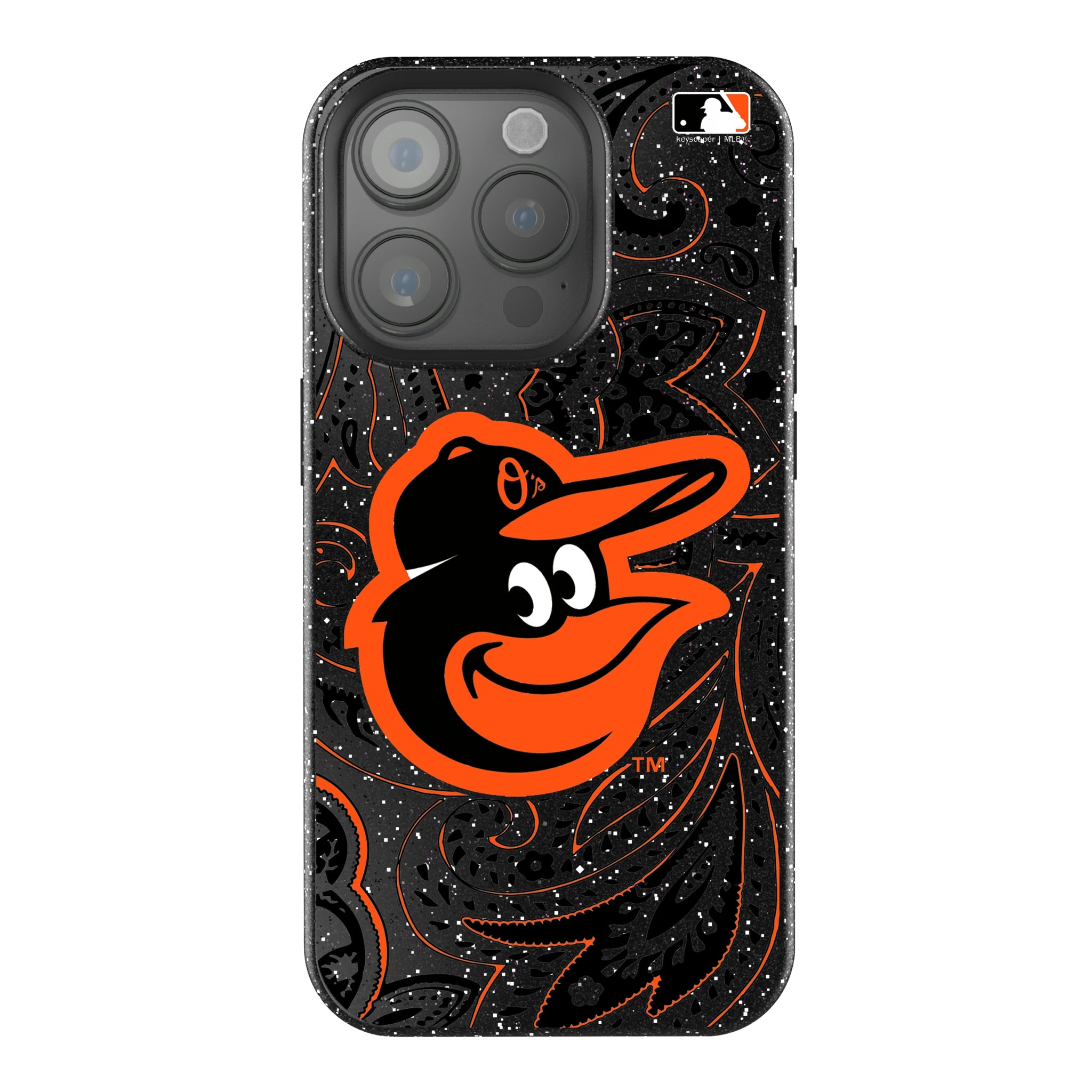 Baltimore Orioles Paisley iPhone Bling Phone Case for Apple iPhone