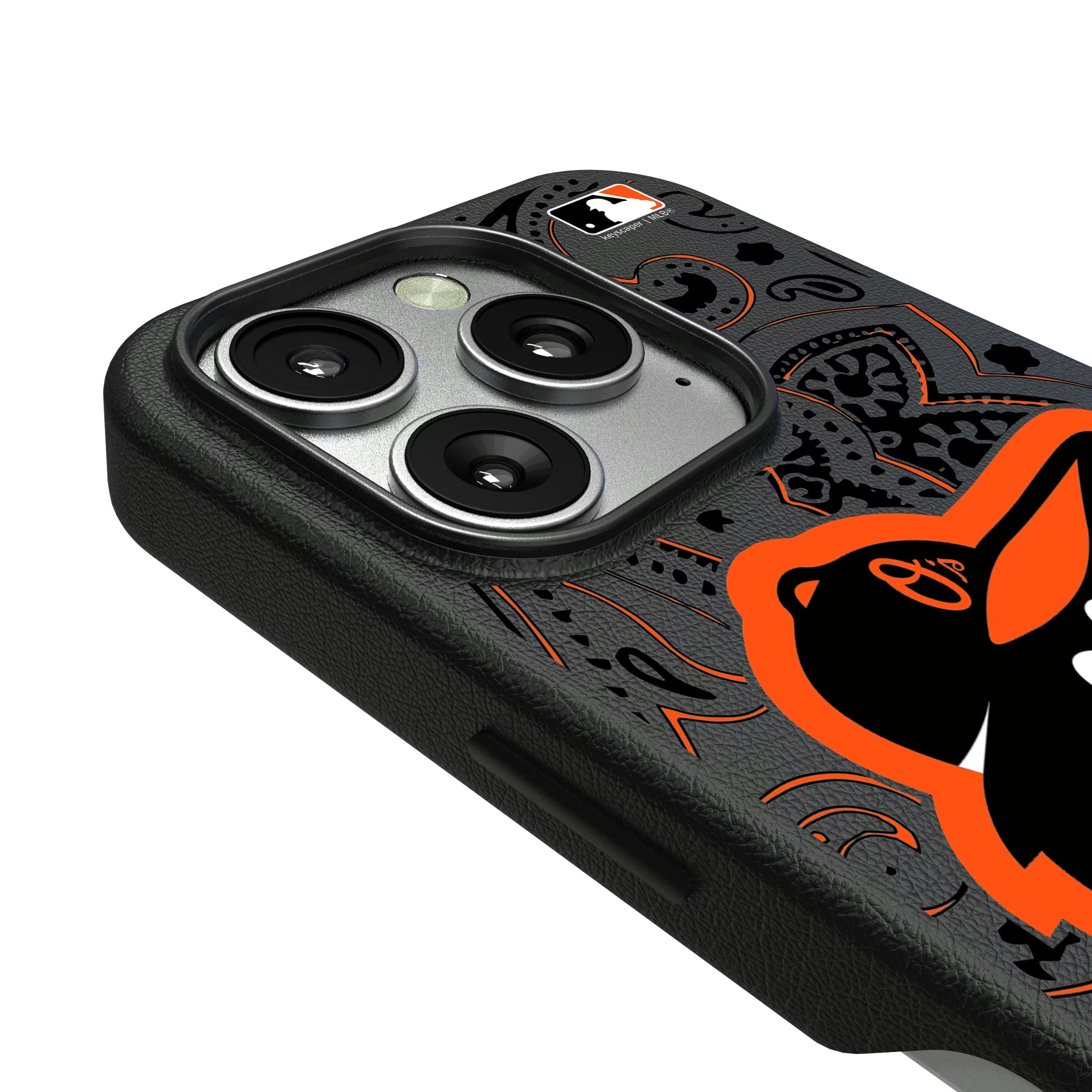 Baltimore Orioles Paisley iPhone MagSafe Compatible Phone Case for Apple iPhone - Detail