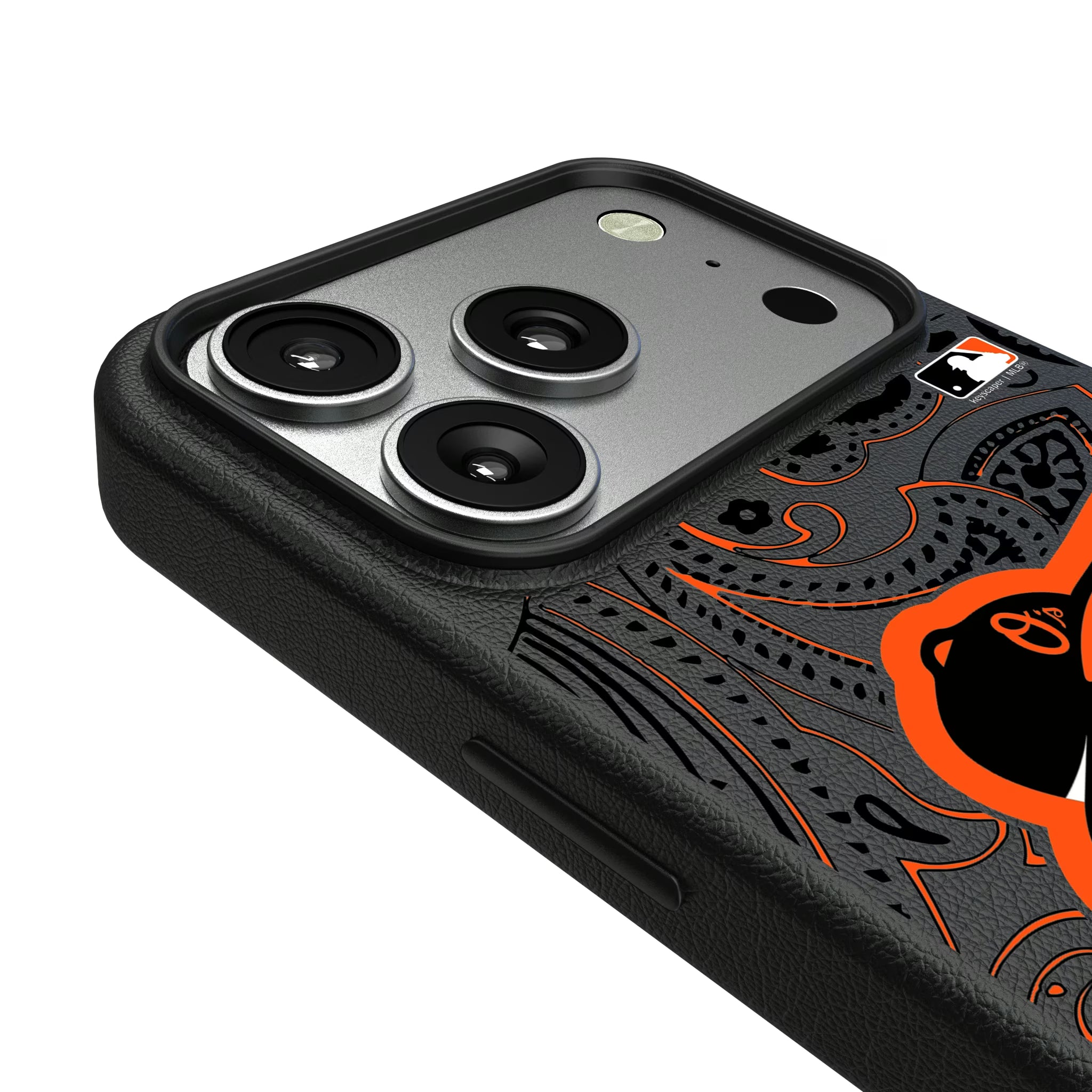 Baltimore Orioles Paisley iPhone MagSafe Compatible Phone Case for Apple iPhone - Detail#Device_iPhone 17 Pro
