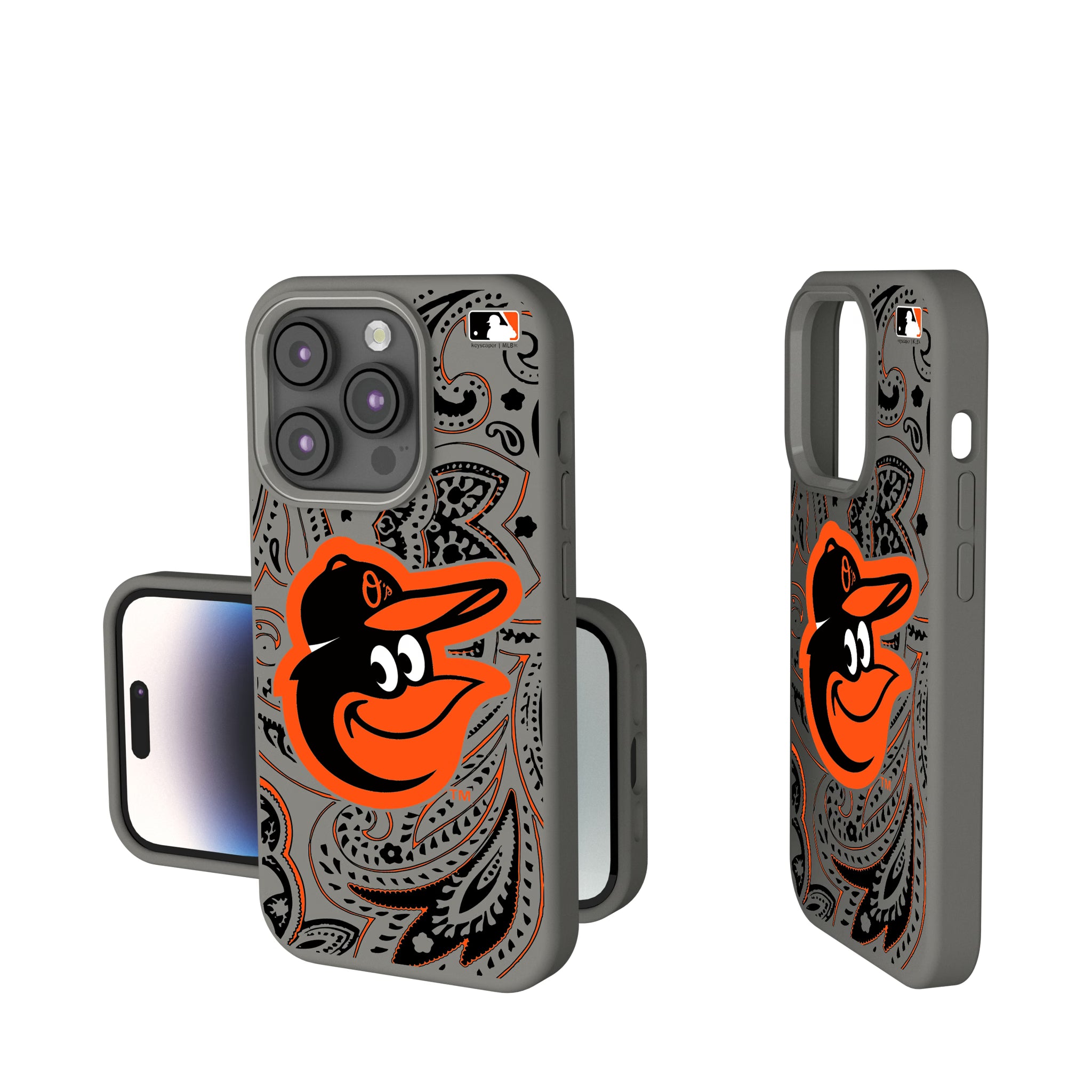 Baltimore Orioles Paisley iPhone Soft Touch Phone Case for Apple iPhone