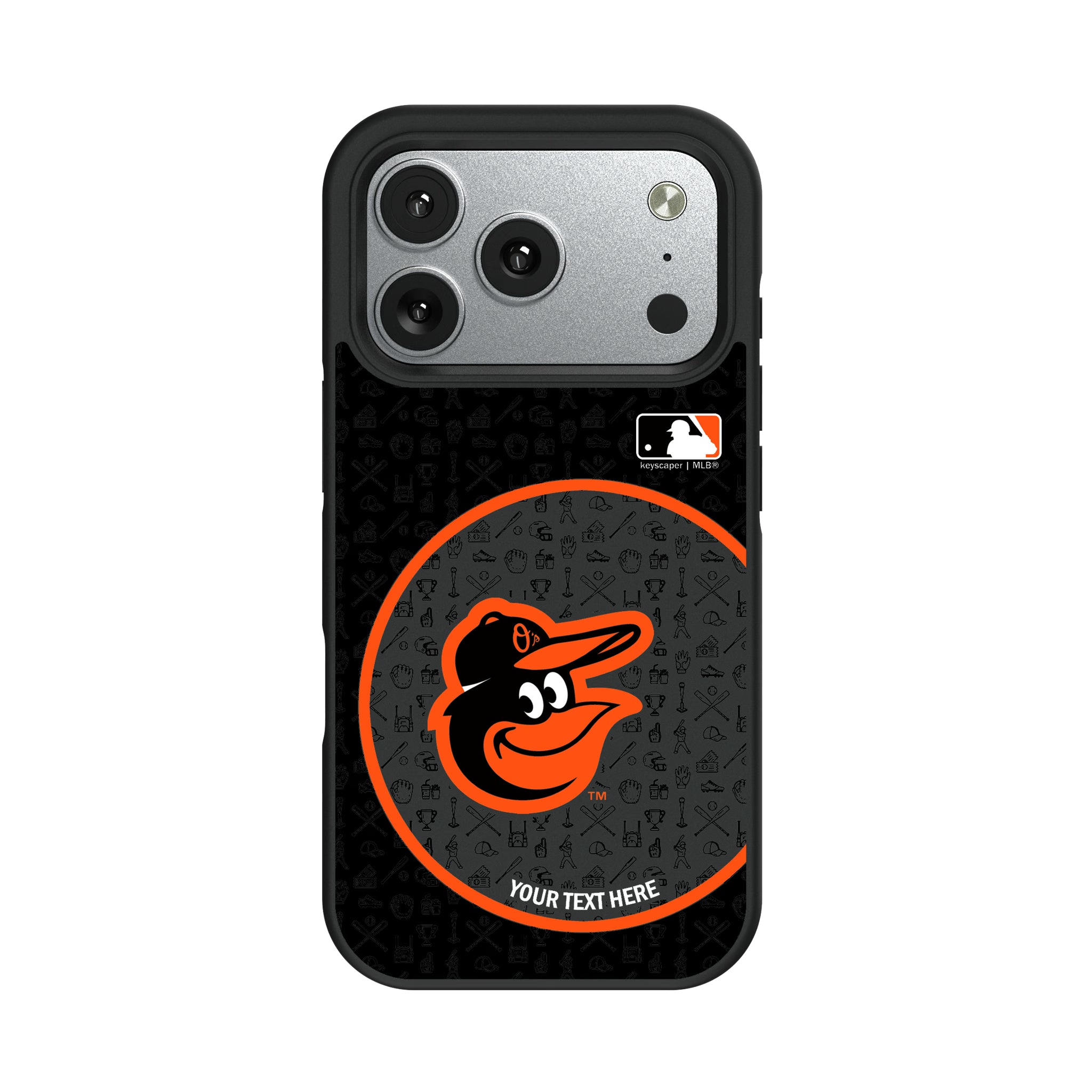 Baltimore Orioles Personalized Circle iPhone Bump Phone Case for Apple iPhone#Device_iPhone 17 Pro