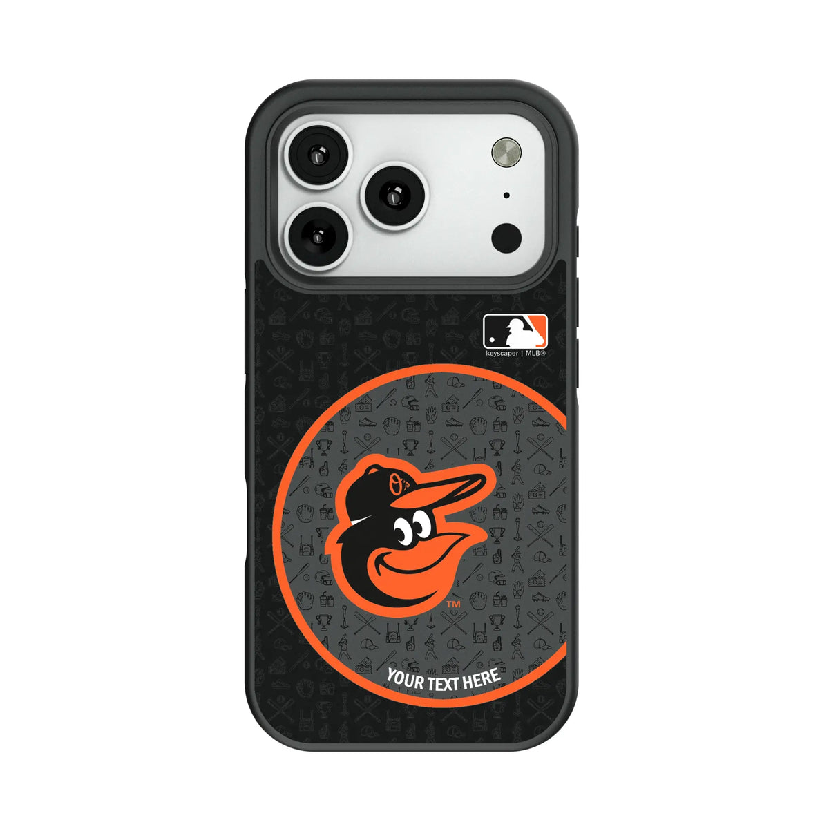 Baltimore Orioles Personalized Circle Bump Phone Case for Apple iPhone