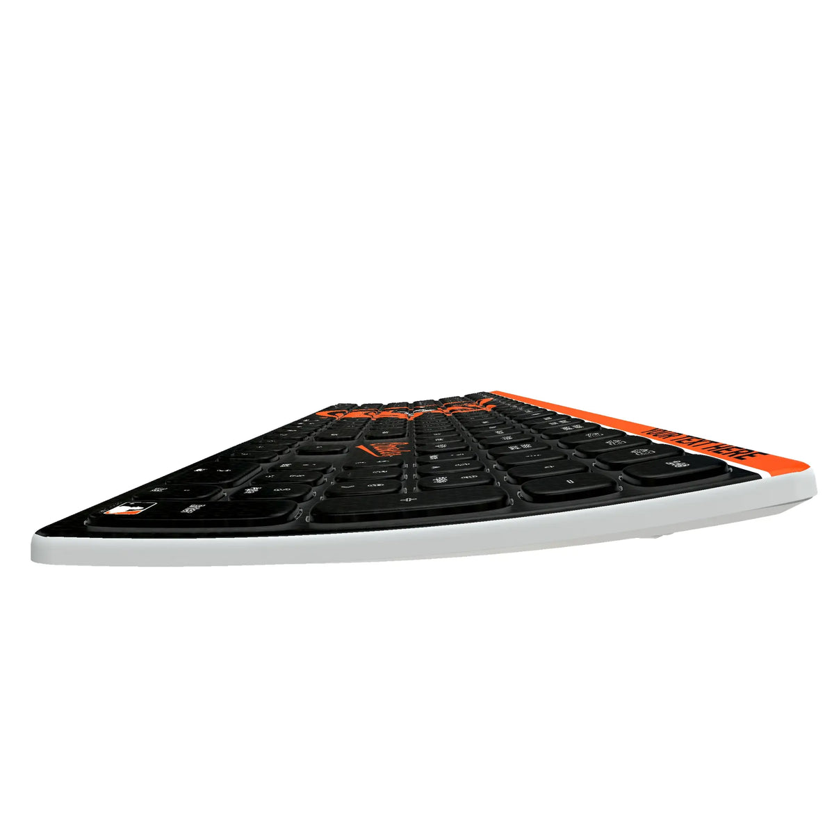 Baltimore Orioles Personalized Endzone Solid KKB605 Curved Wireless Keyboard