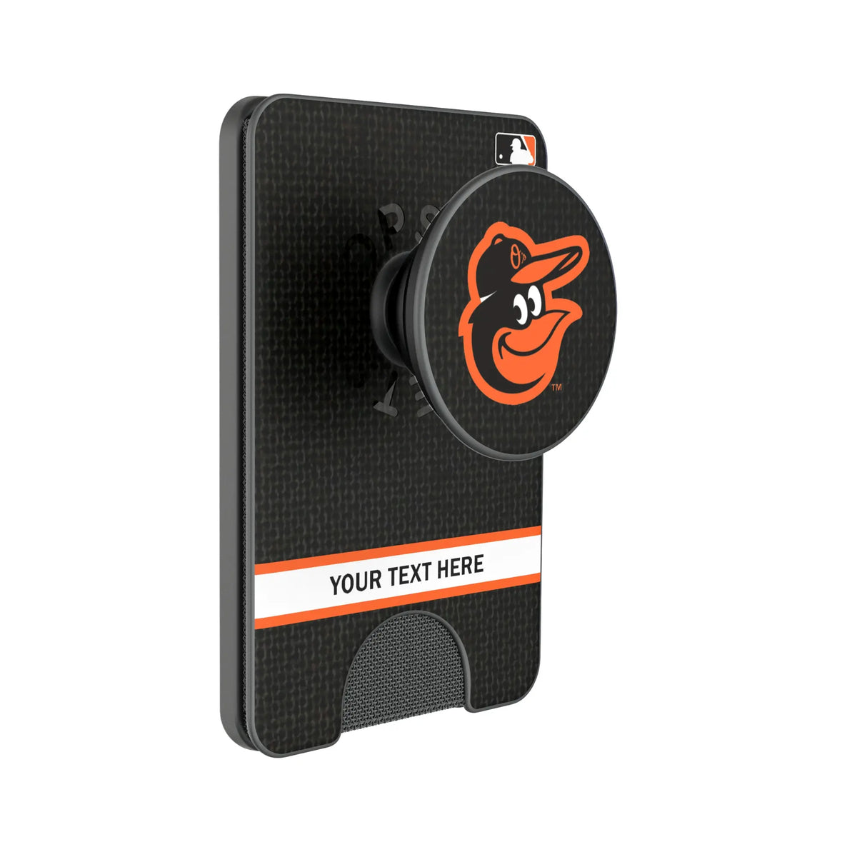 Baltimore Orioles Personalized Endzone Solid Popsockets Wallet Magnetic