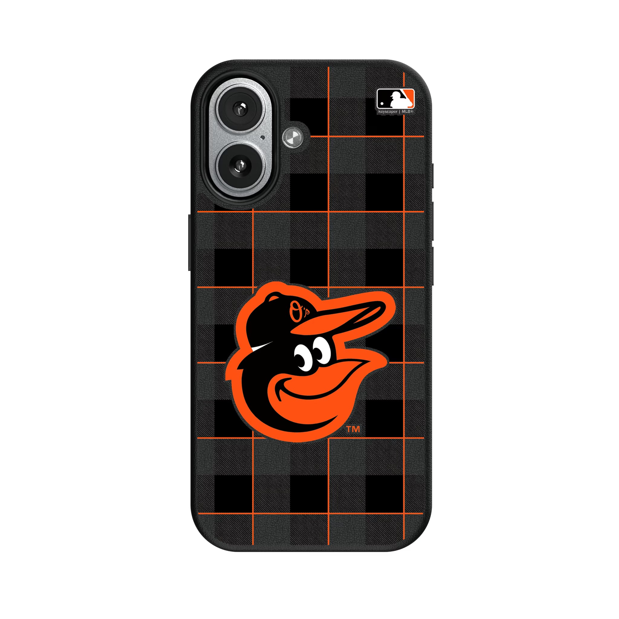 Baltimore Orioles Plaid iPhone MagSafe Compatible Phone Case for Apple iPhone#Device_iPhone 17