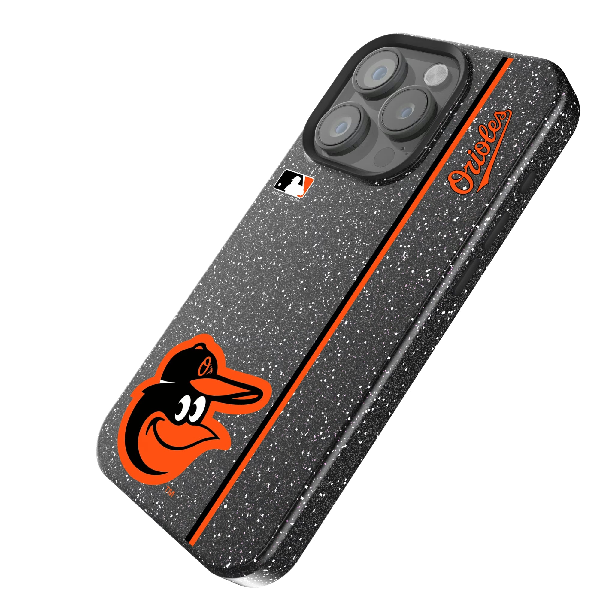 Baltimore Orioles Sidebar iPhone Bling Phone Case for Apple iPhone - Isometric View