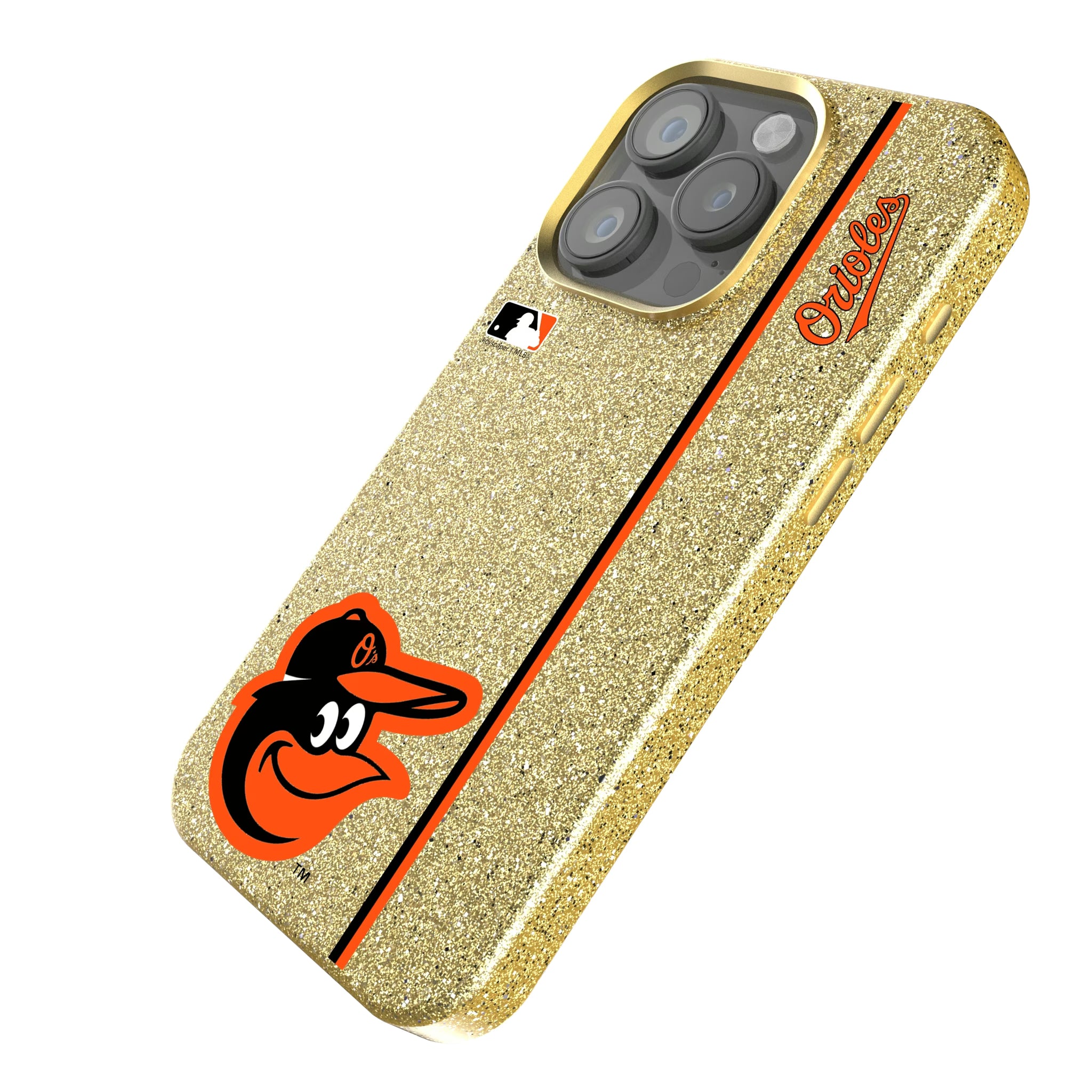 Baltimore Orioles Sidebar iPhone Bling Phone Case for Apple iPhone - Isometric View