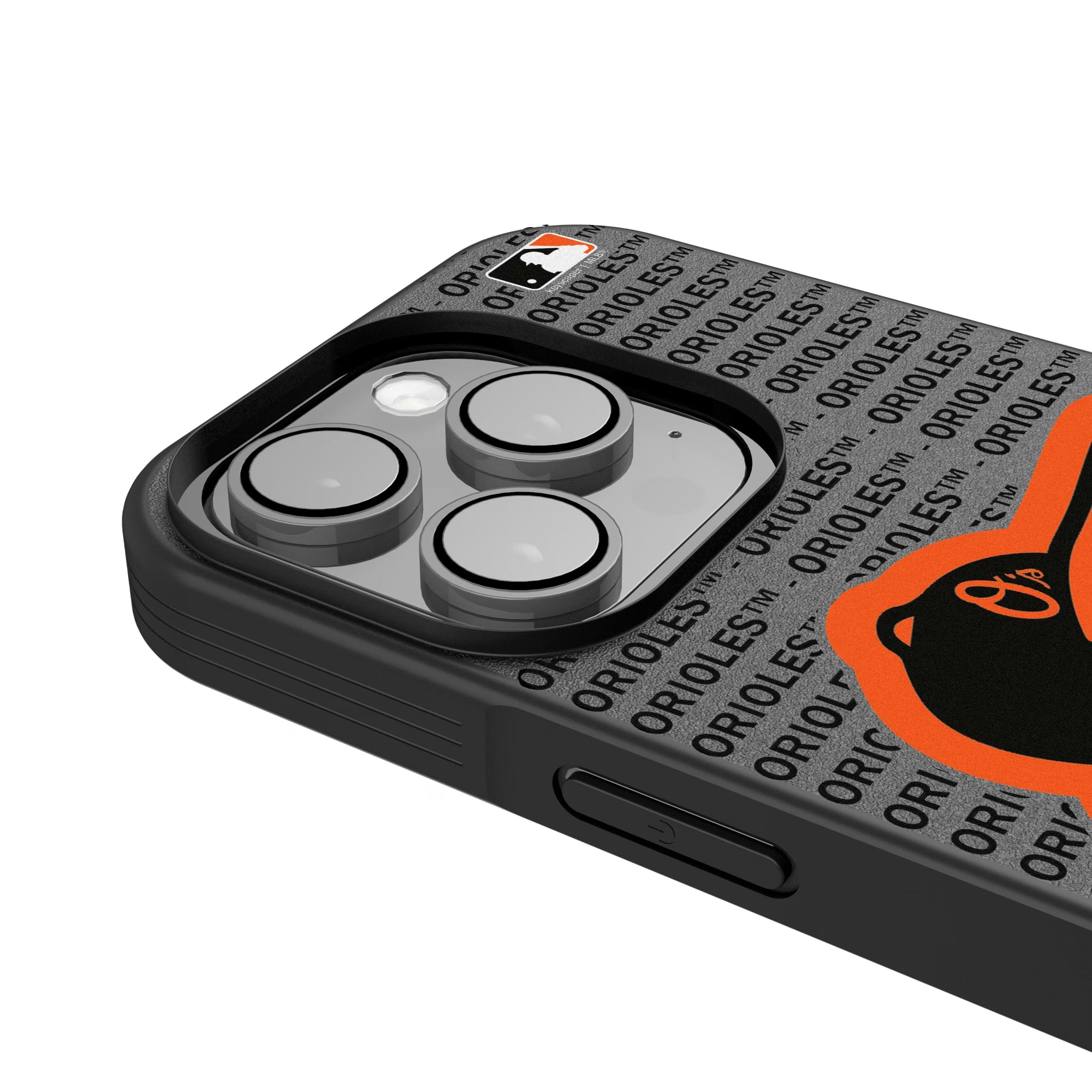 Baltimore Orioles Text Backdrop iPhone Bump Phone Case for Apple iPhone - Detail