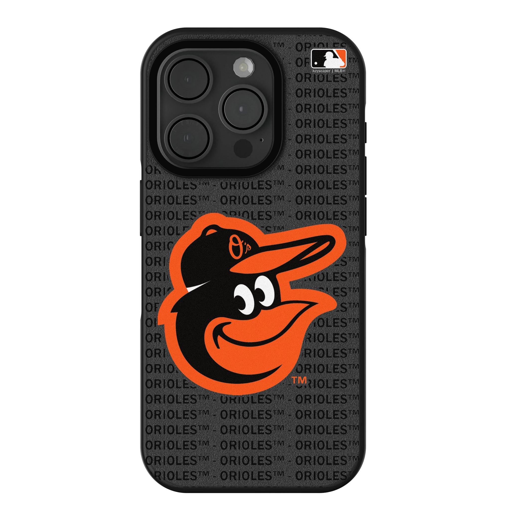 Baltimore Orioles Text Backdrop iPhone Bump Phone Case for Apple iPhone
