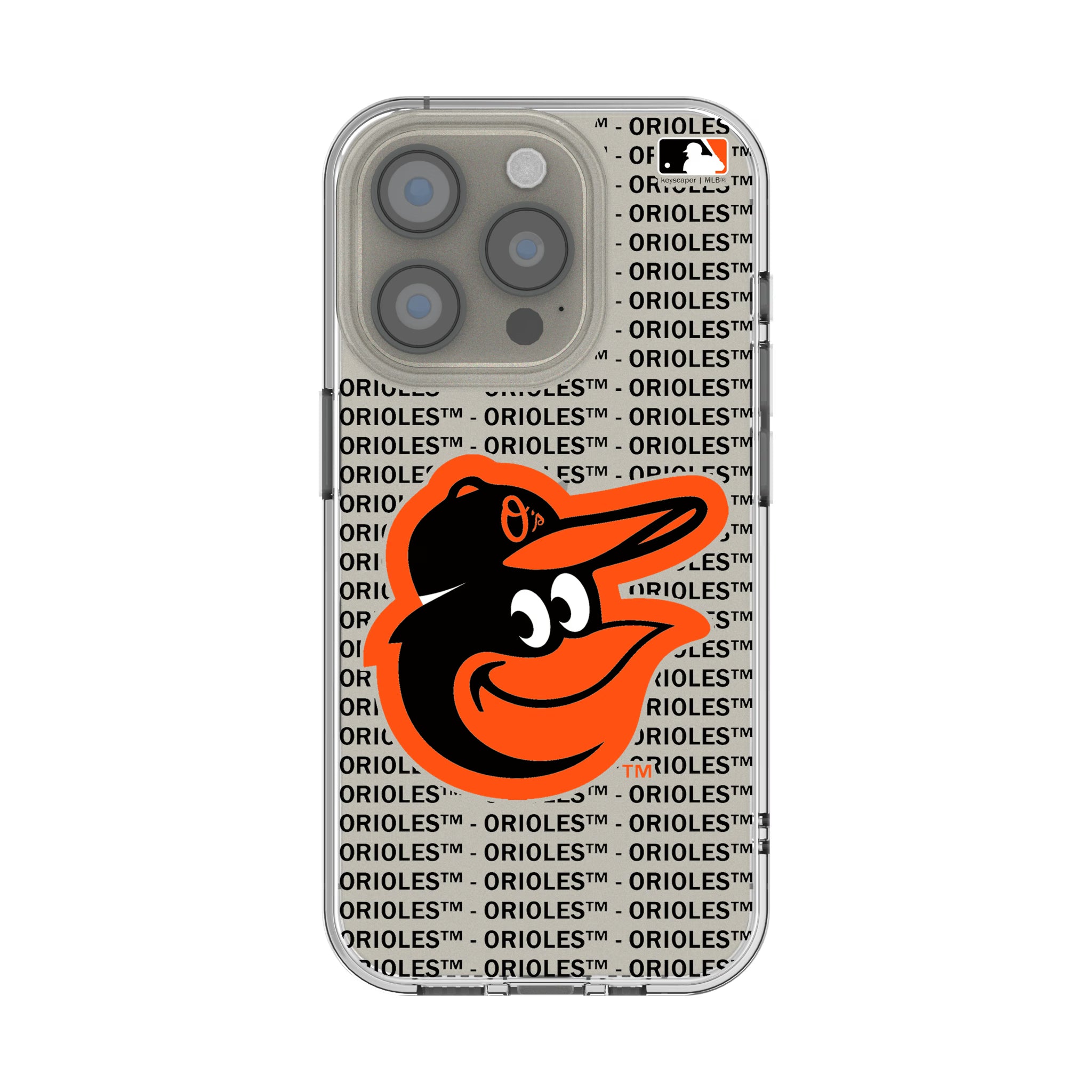Baltimore Orioles Text Backdrop iPhone Clear Phone Case for Apple iPhone