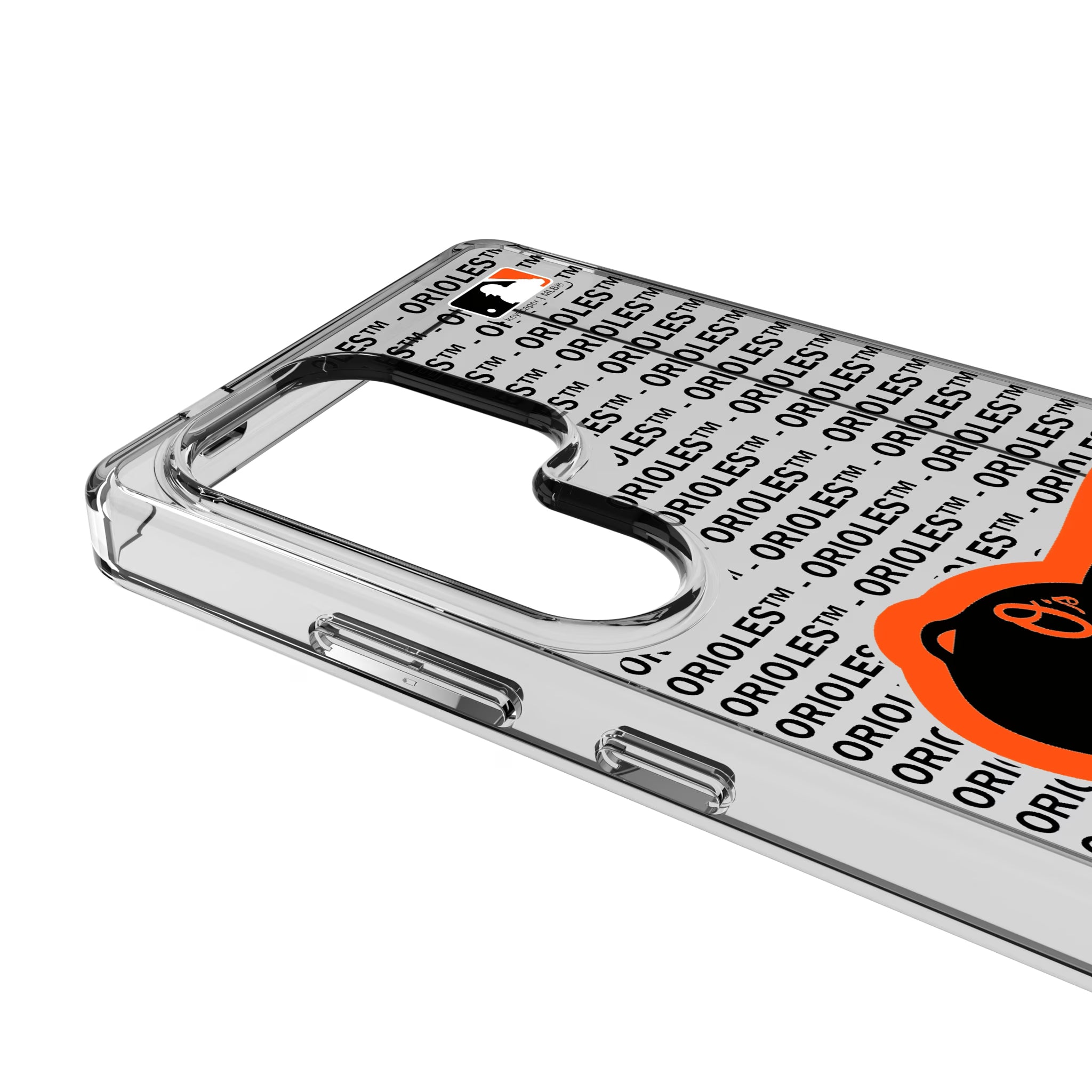 Baltimore Orioles Text Backdrop Galaxy Clear Phone Case for Samsung Galaxy - Detail