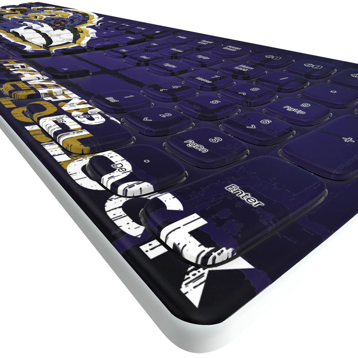 Baltimore Ravens Brick KKB605 Curved Wireless Keyboard - Detail