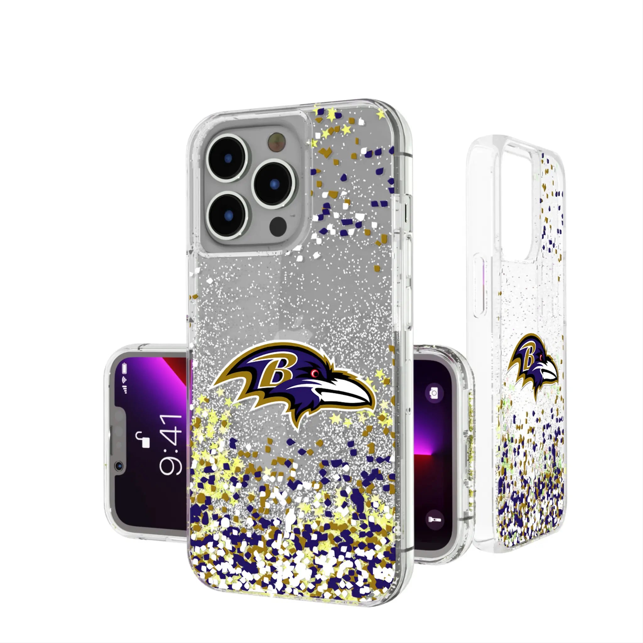 Baltimore Ravens Confetti iPhone Glitter Phone Case for Apple iPhone
