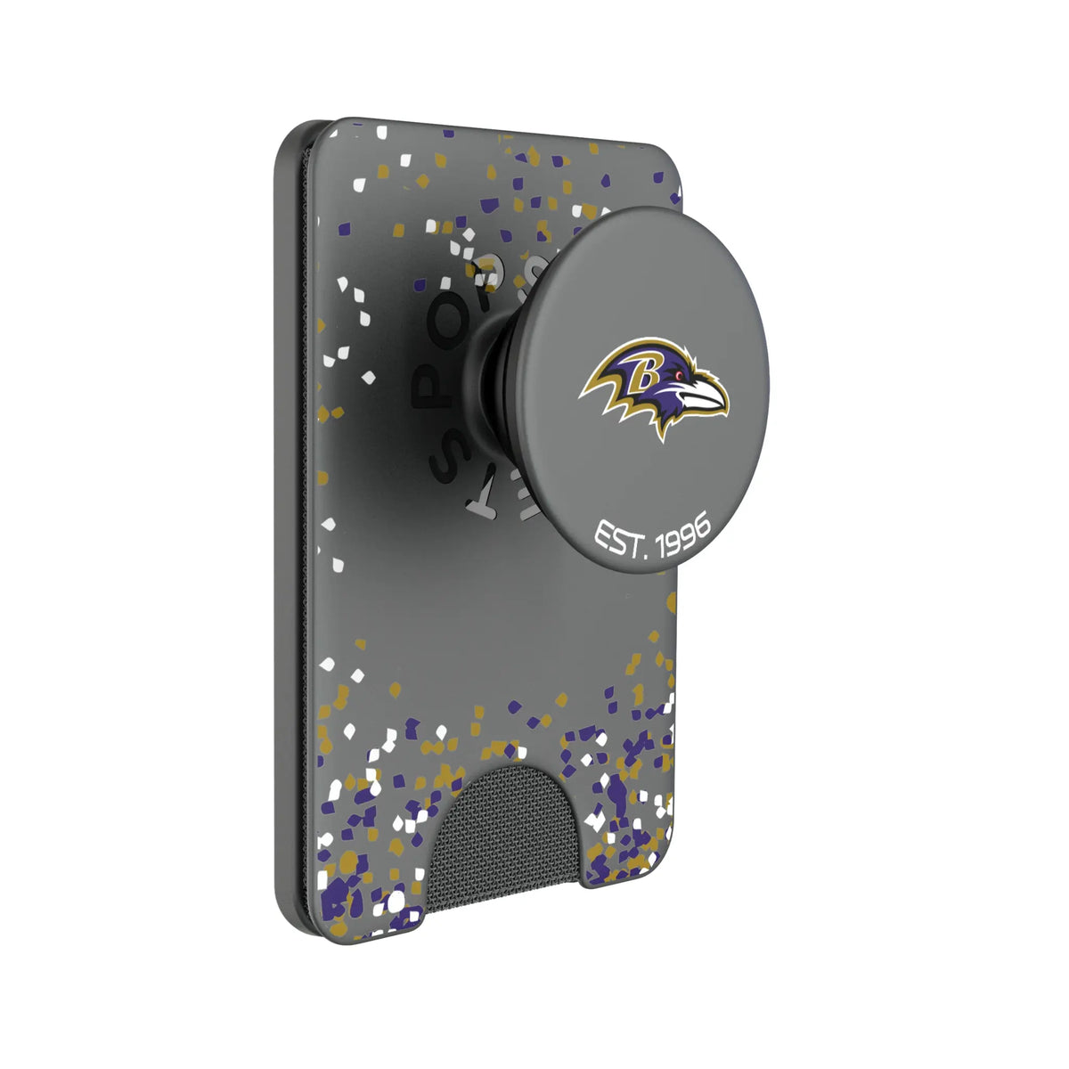 Baltimore Ravens Confetti Popsockets Wallet Magnetic