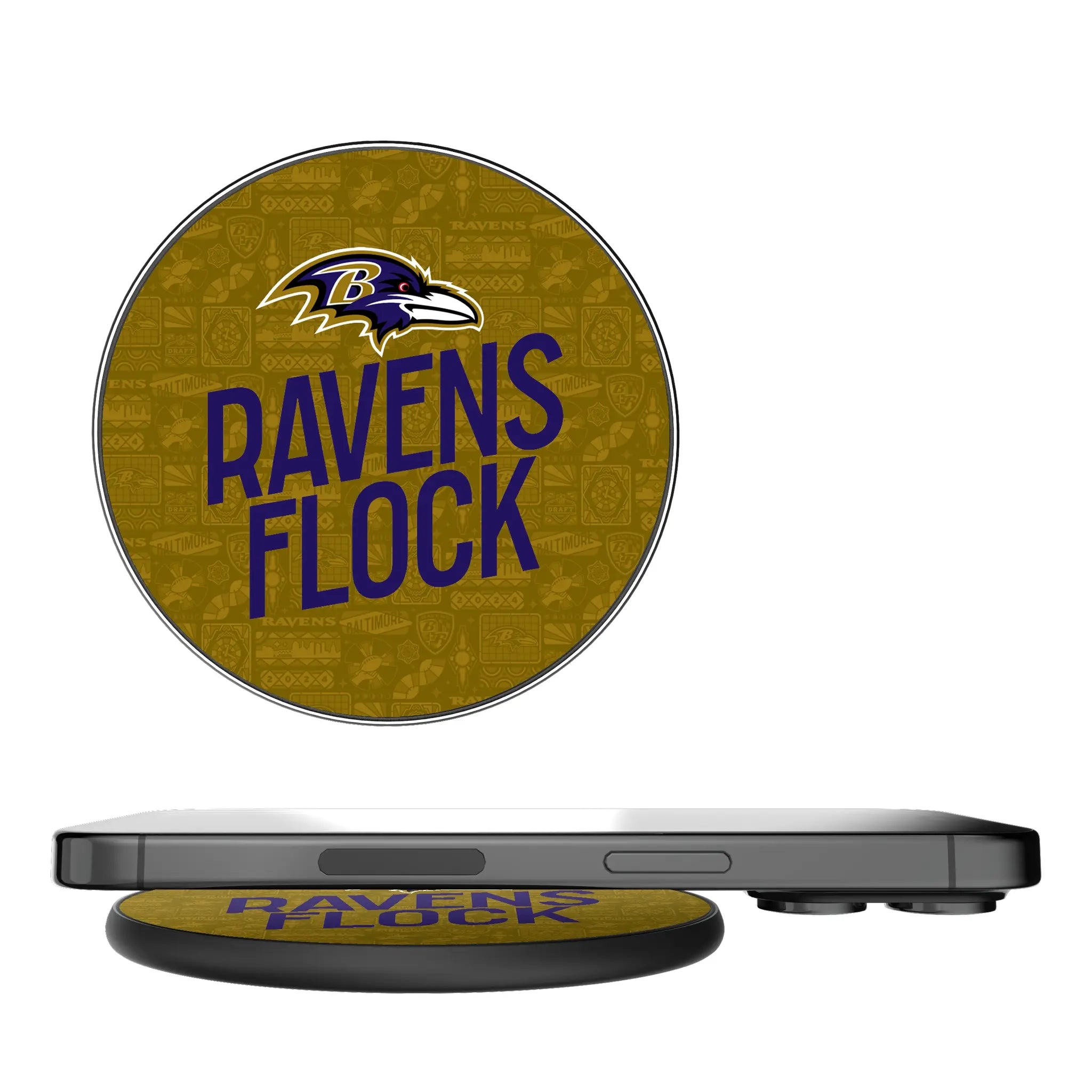 Baltimore Ravens Deco 15-Watt Wireless Charger