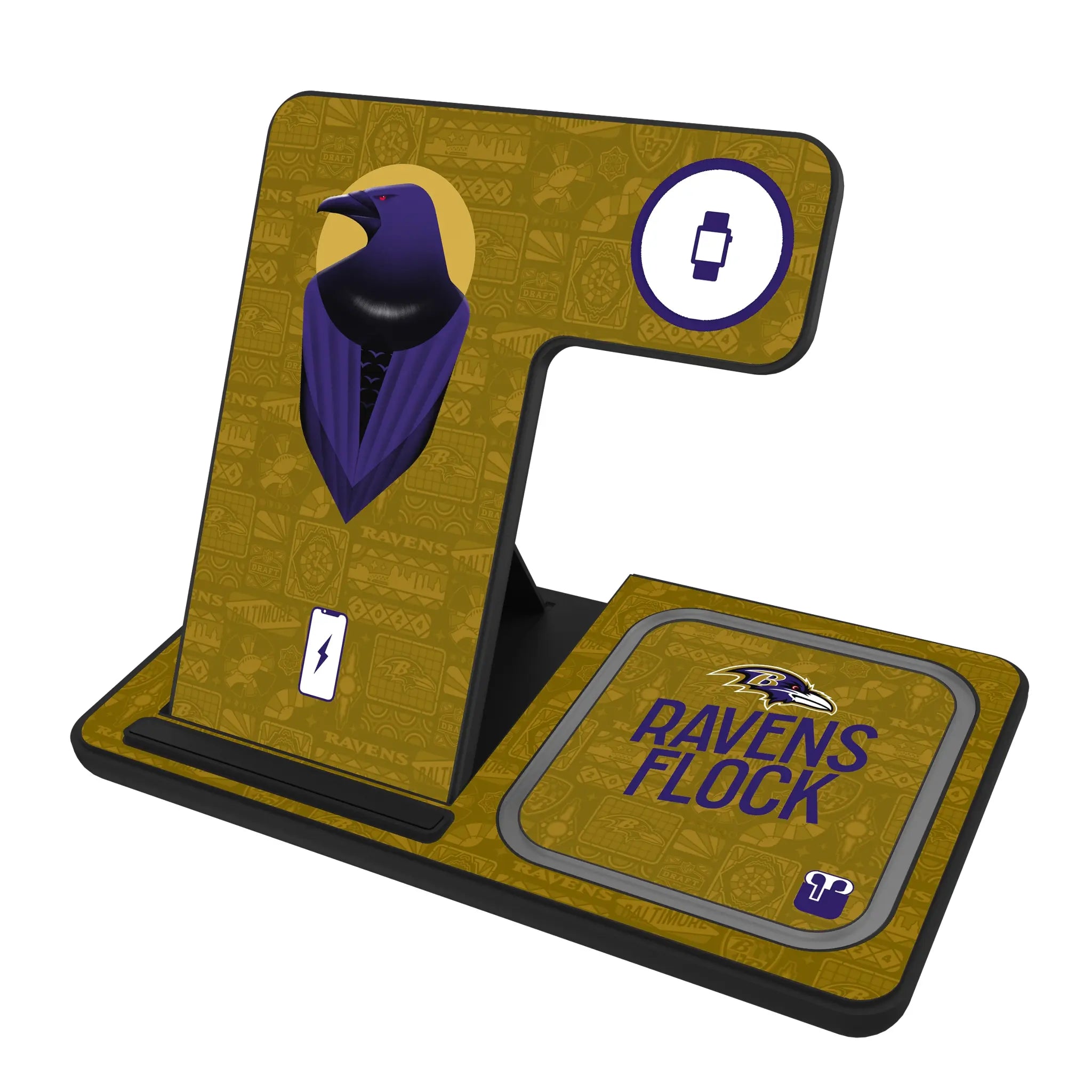 Baltimore Ravens Deco 3 in 1 Charging Station