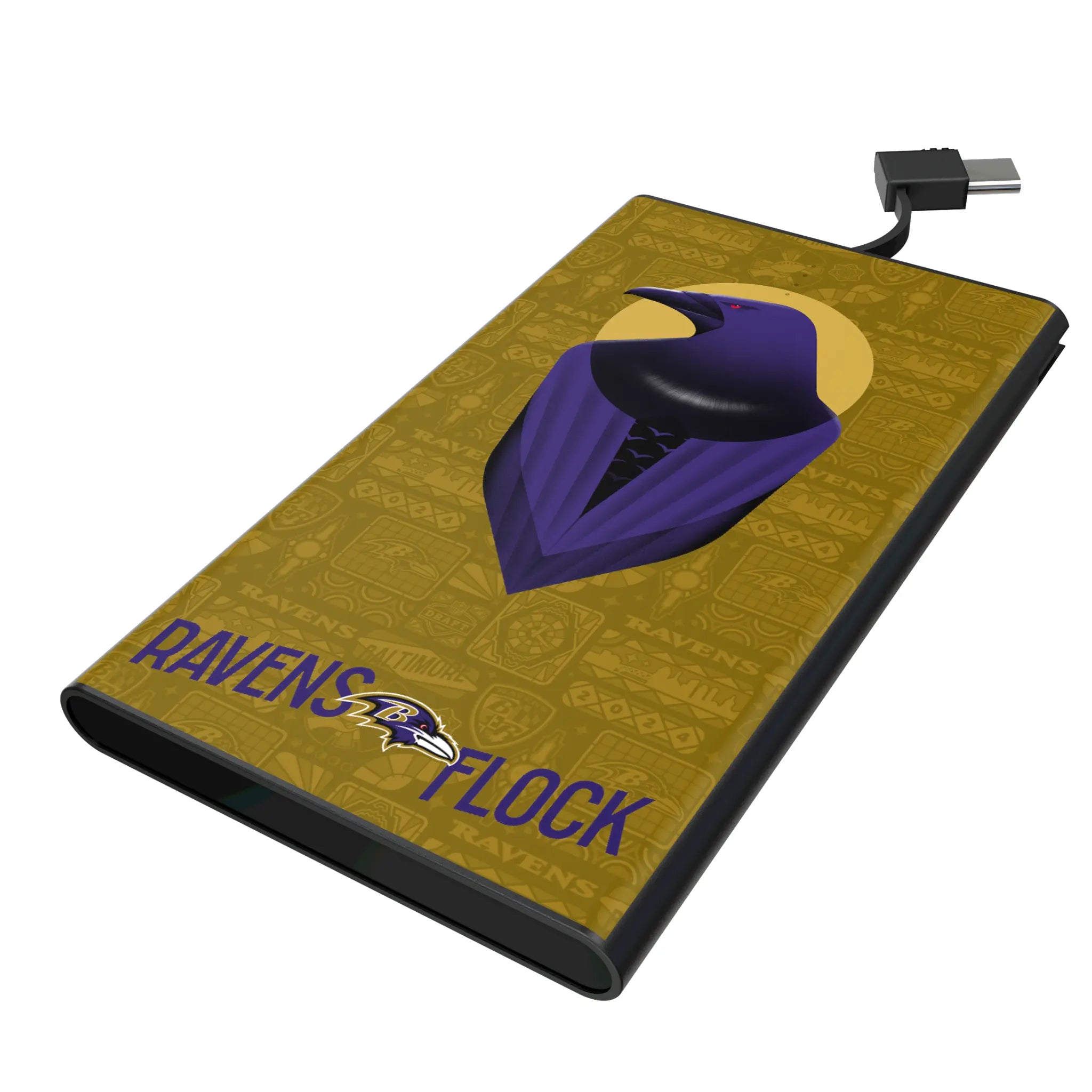 Baltimore Ravens Deco 5000mAh Flat Power Bank
