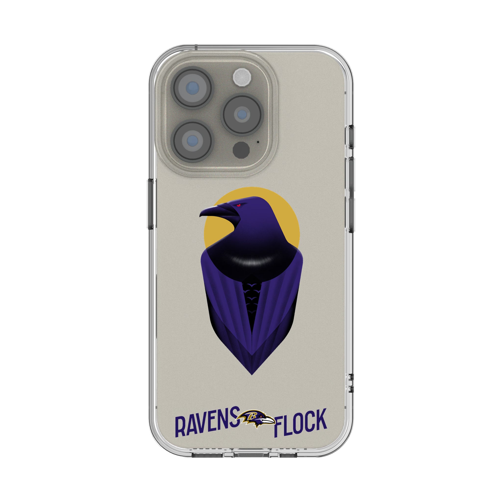 Baltimore Ravens Deco iPhone Clear Phone Case for Apple iPhone
