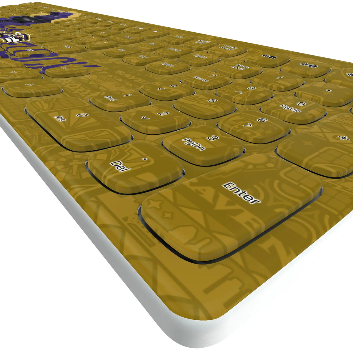Baltimore Ravens Deco KKB605 Curved Wireless Keyboard - Detail
