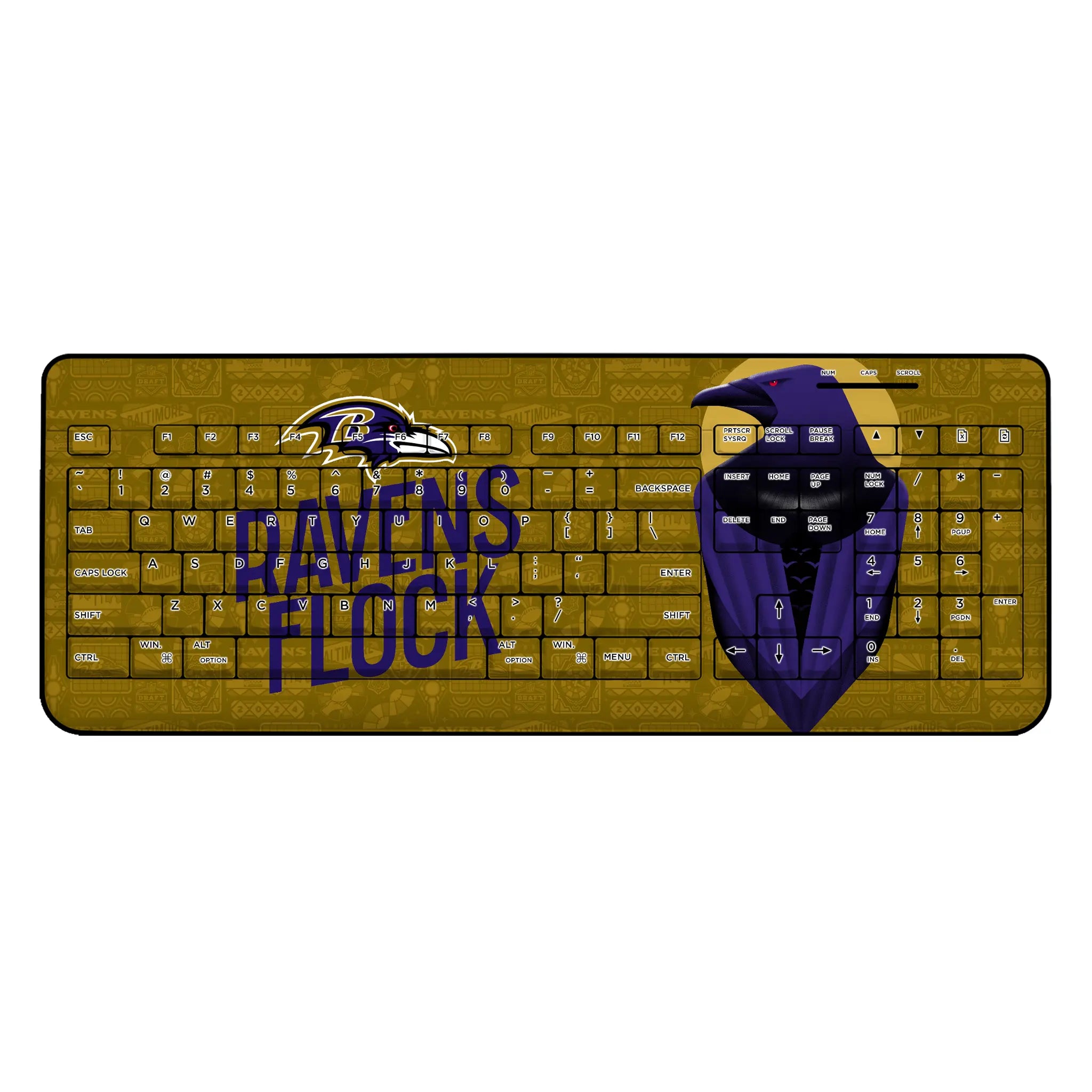 Baltimore Ravens Deco Wireless USB Keyboard