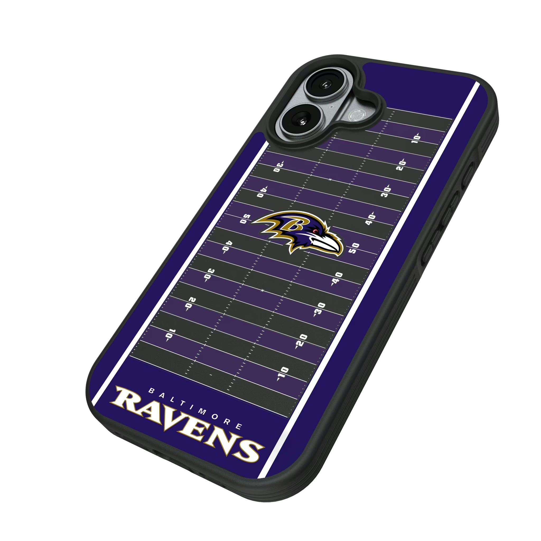 Baltimore Ravens Field iPhone Bump Phone Case for Apple iPhone - Isometric View#Device_iPhone 17