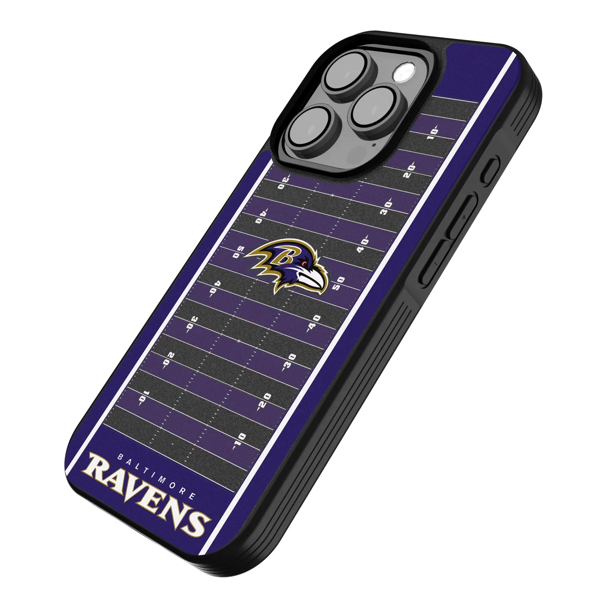 Baltimore Ravens Field iPhone Bump Phone Case for Apple iPhone - Isometric View