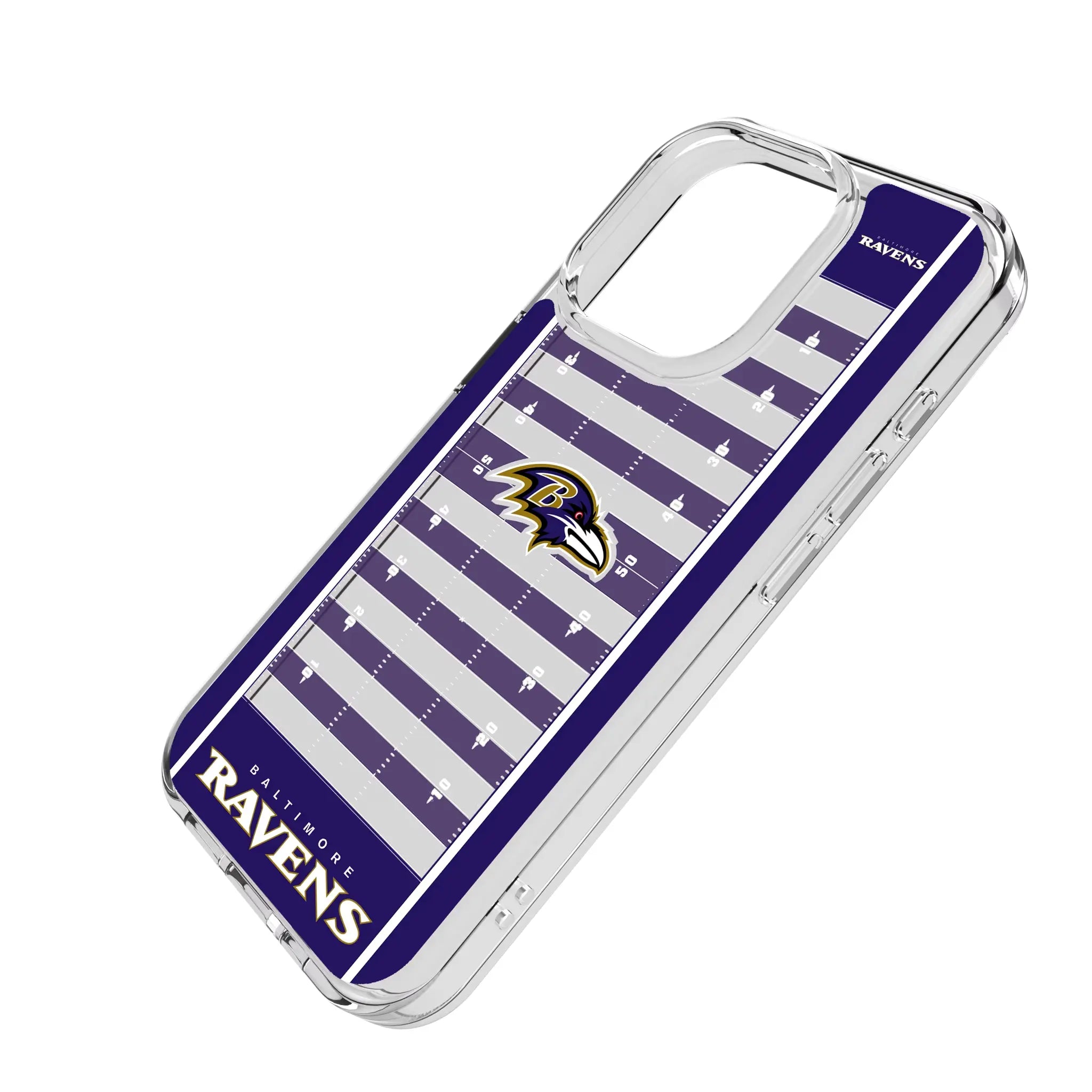 Baltimore Ravens Field iPhone Clear Phone Case for Apple iPhone - Isometric View