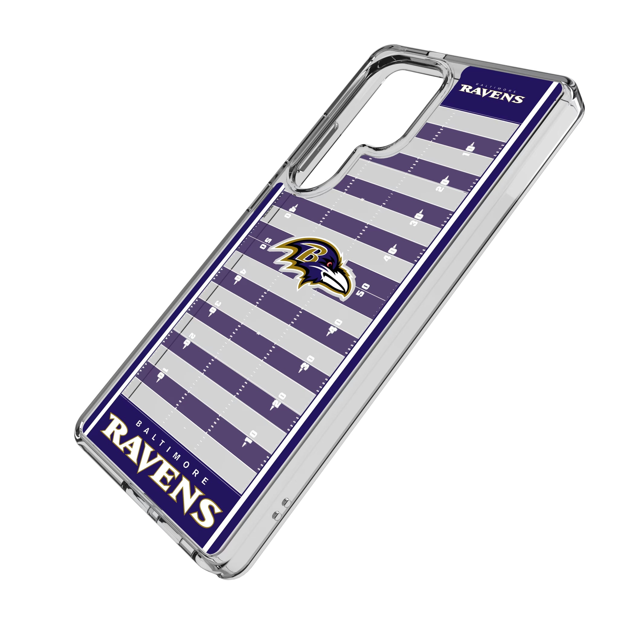 Baltimore Ravens Field Galaxy Clear Phone Case for Samsung Galaxy - Isometric View
