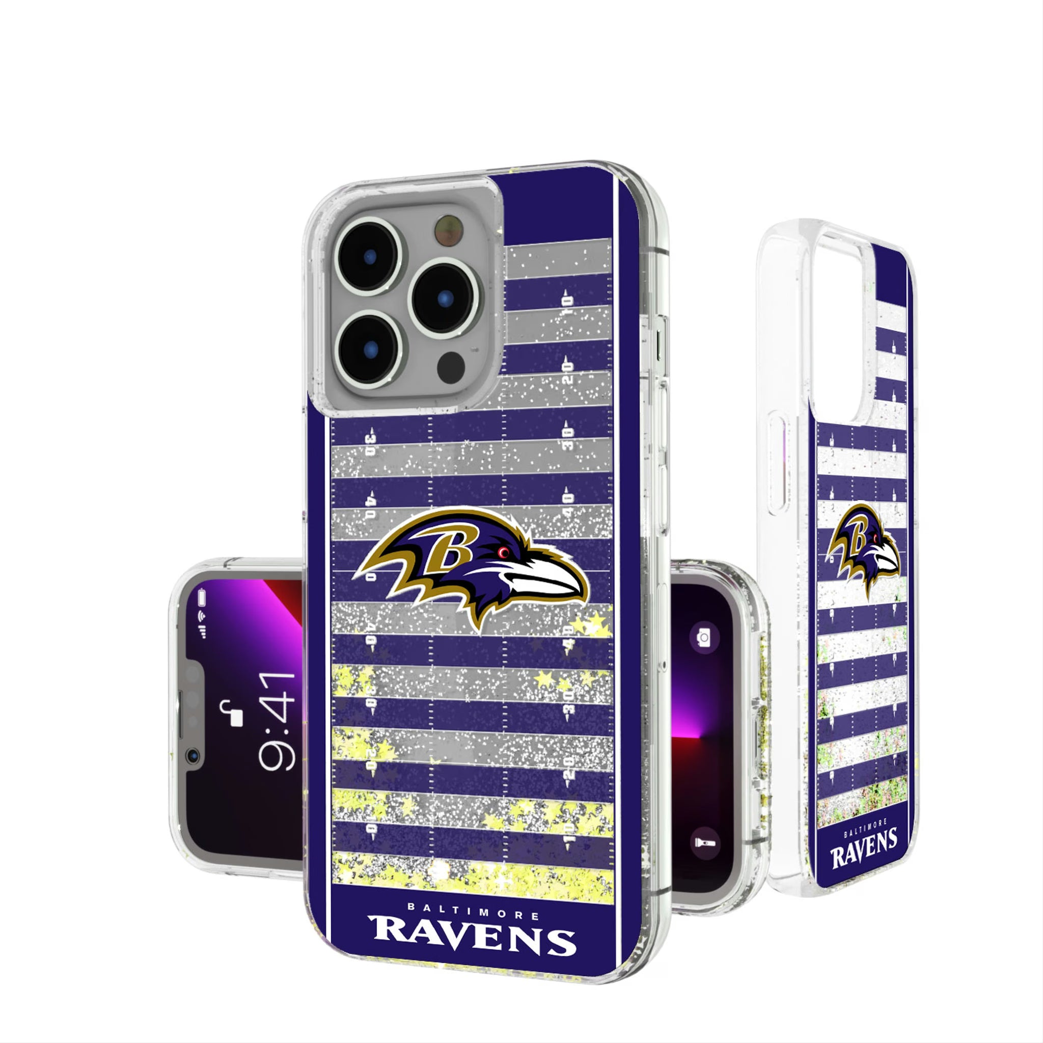 Baltimore Ravens Field iPhone Glitter Phone Case for Apple iPhone