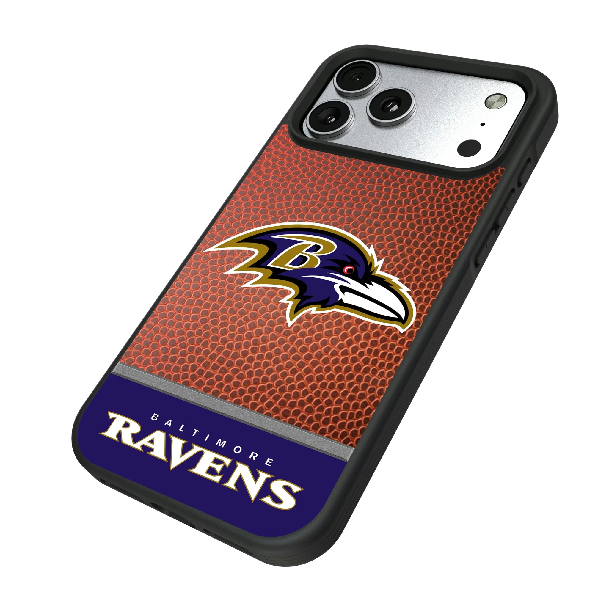 Baltimore Ravens Football Wordmark iPhone Bump Phone Case for Apple iPhone - Isometric View#Device_iPhone 17 Pro Max