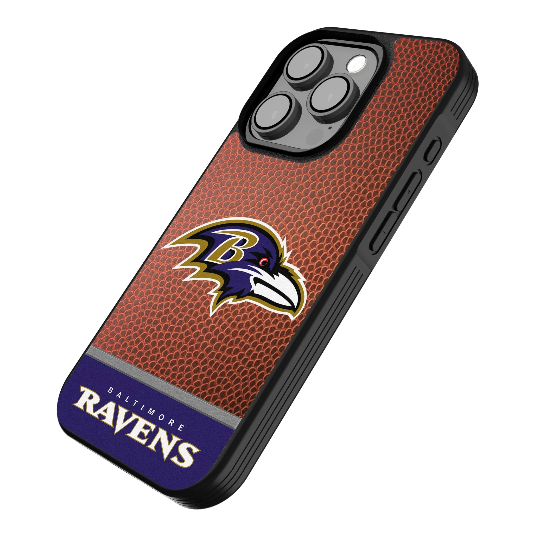 Baltimore Ravens Football Wordmark iPhone Bump Phone Case for Apple iPhone - Isometric View