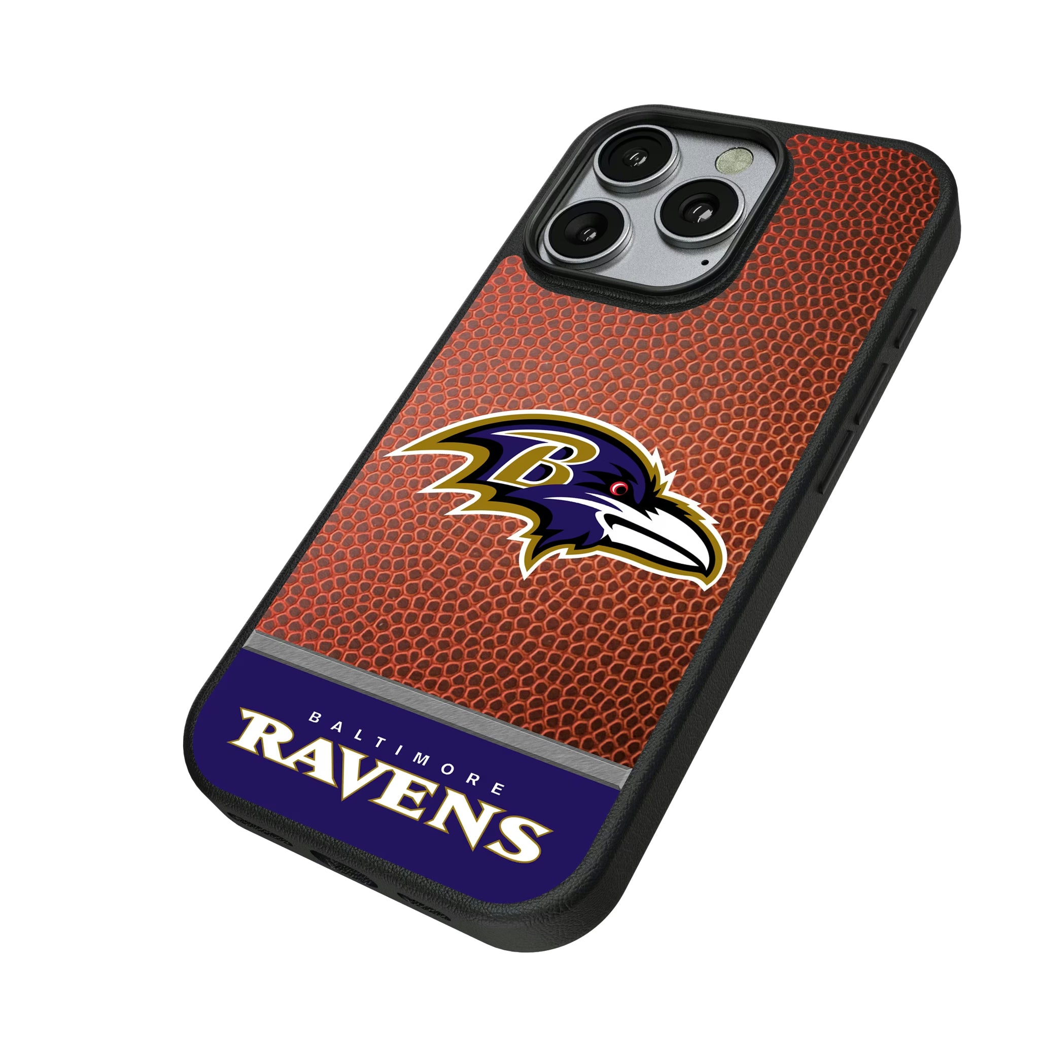 Baltimore Ravens Football Wordmark iPhone MagSafe Compatible Phone Case for Apple iPhone - Isometric View