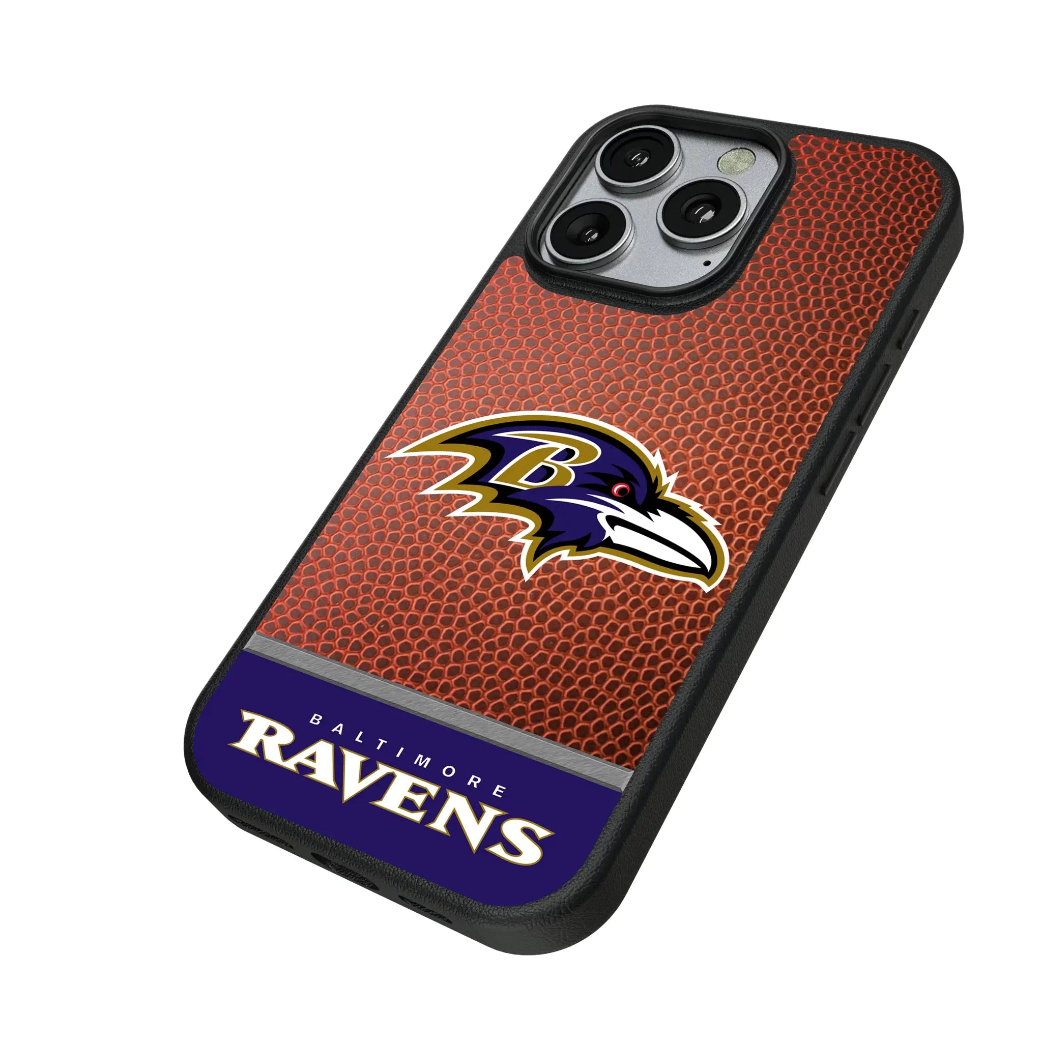 Baltimore Ravens Football Wordmark iPhone MagSafe Compatible Phone Case for Apple iPhone - Isometric View