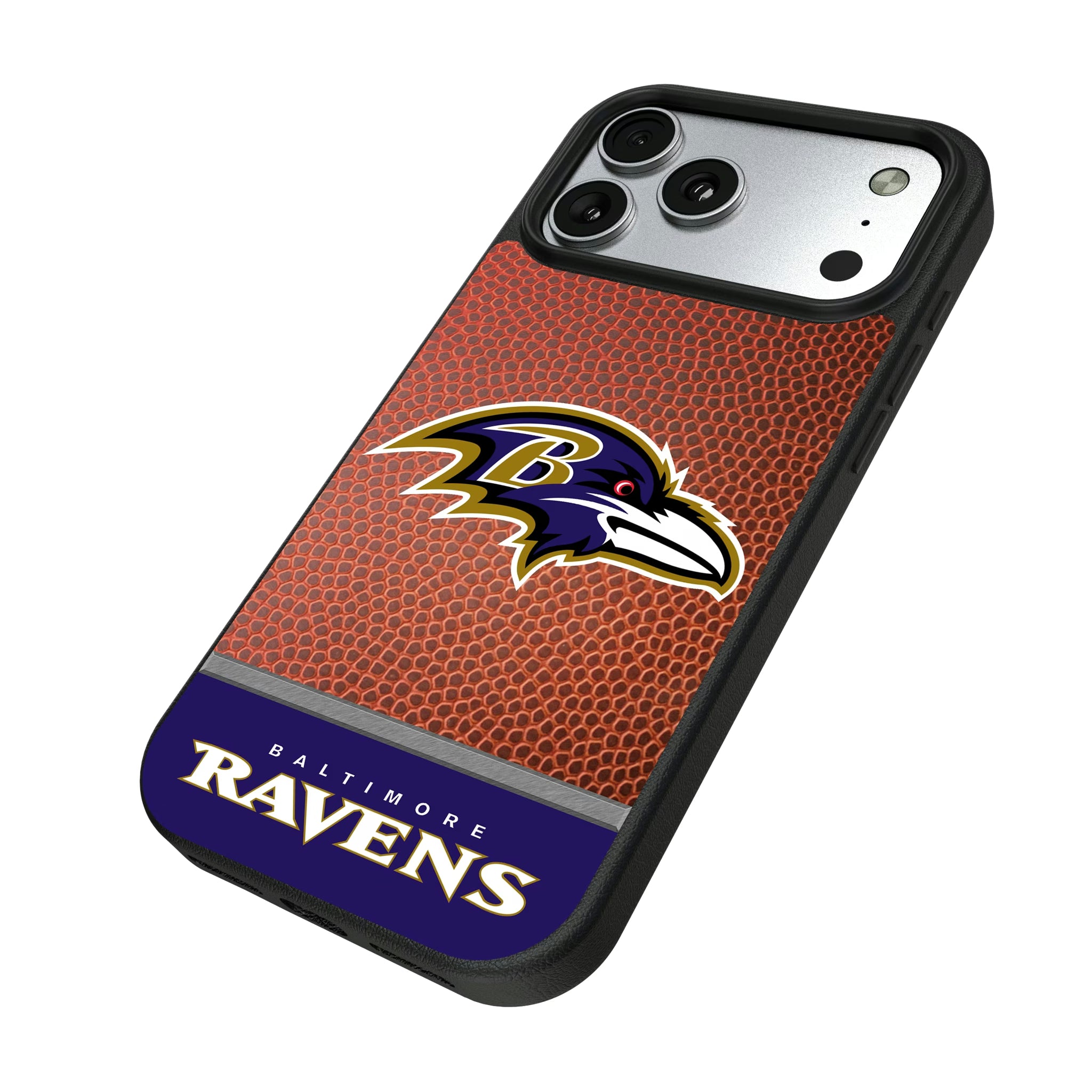 Baltimore Ravens Football Wordmark iPhone MagSafe Compatible Phone Case for Apple iPhone - Isometric View#Device_iPhone 17 Pro Max