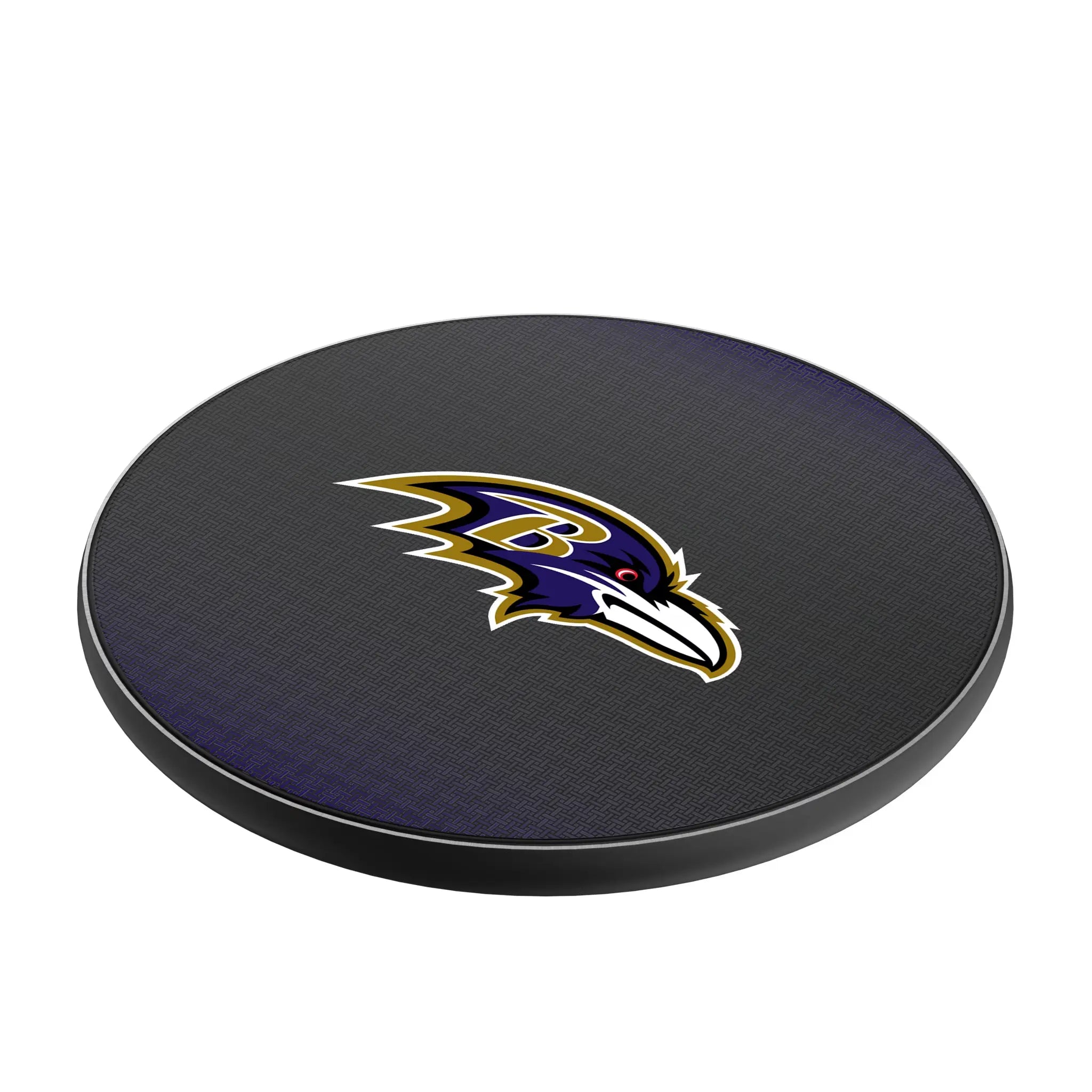 Baltimore Ravens Linen 15-Watt Wireless Charger - Isometric View