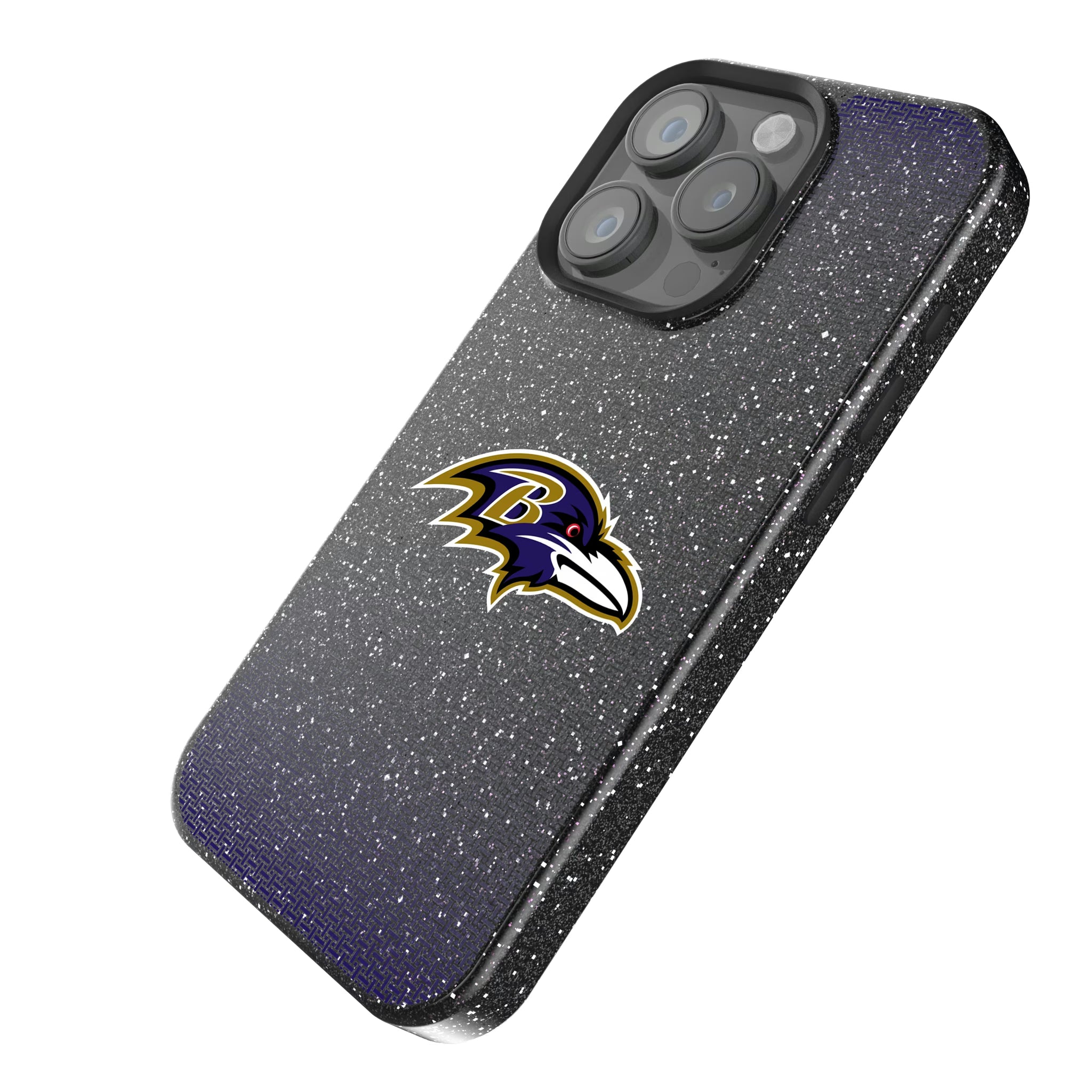 Baltimore Ravens Linen iPhone Bling Phone Case for Apple iPhone - Isometric View