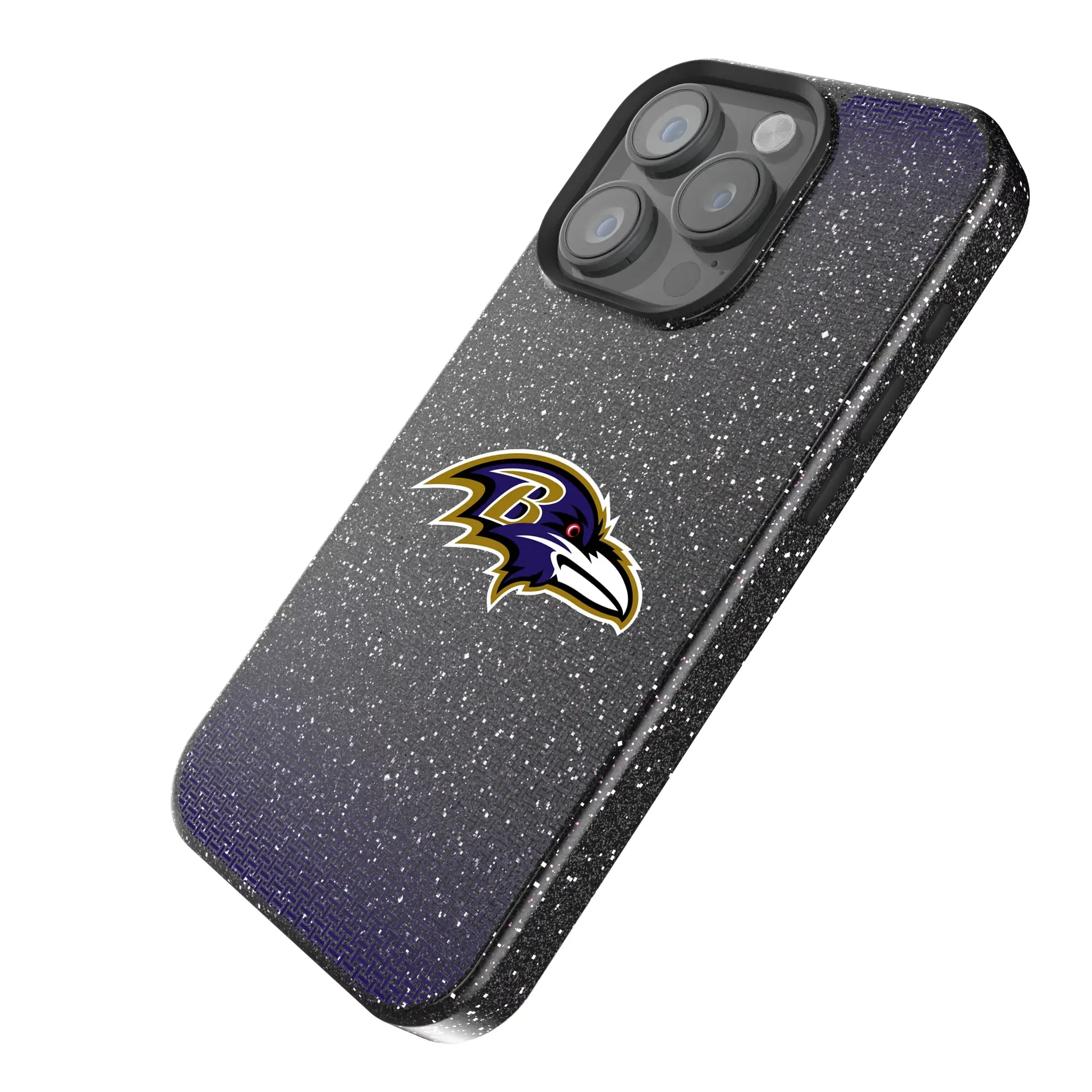 Baltimore Ravens Linen iPhone Bling Phone Case for Apple iPhone - Isometric View