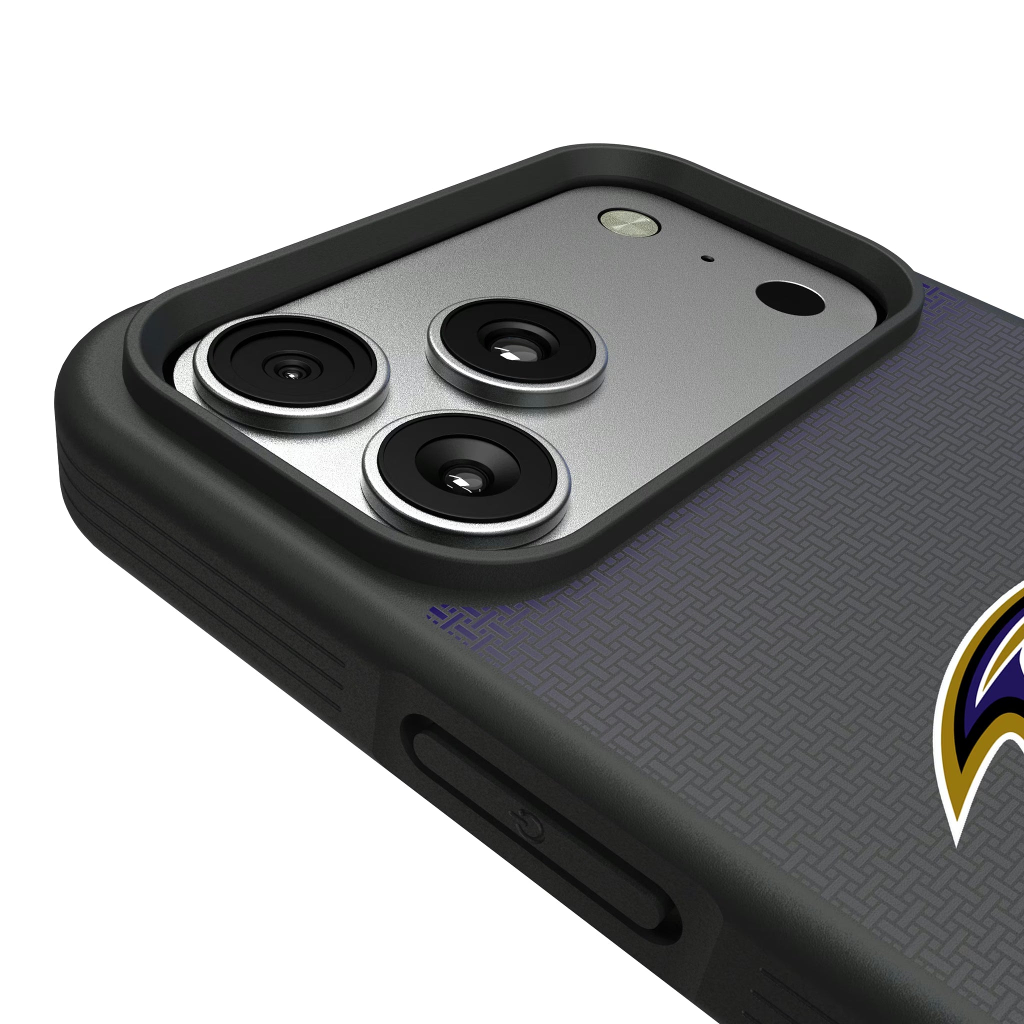 Baltimore Ravens Linen iPhone Bump Phone Case for Apple iPhone - Detail#Device_iPhone 17 Pro Max