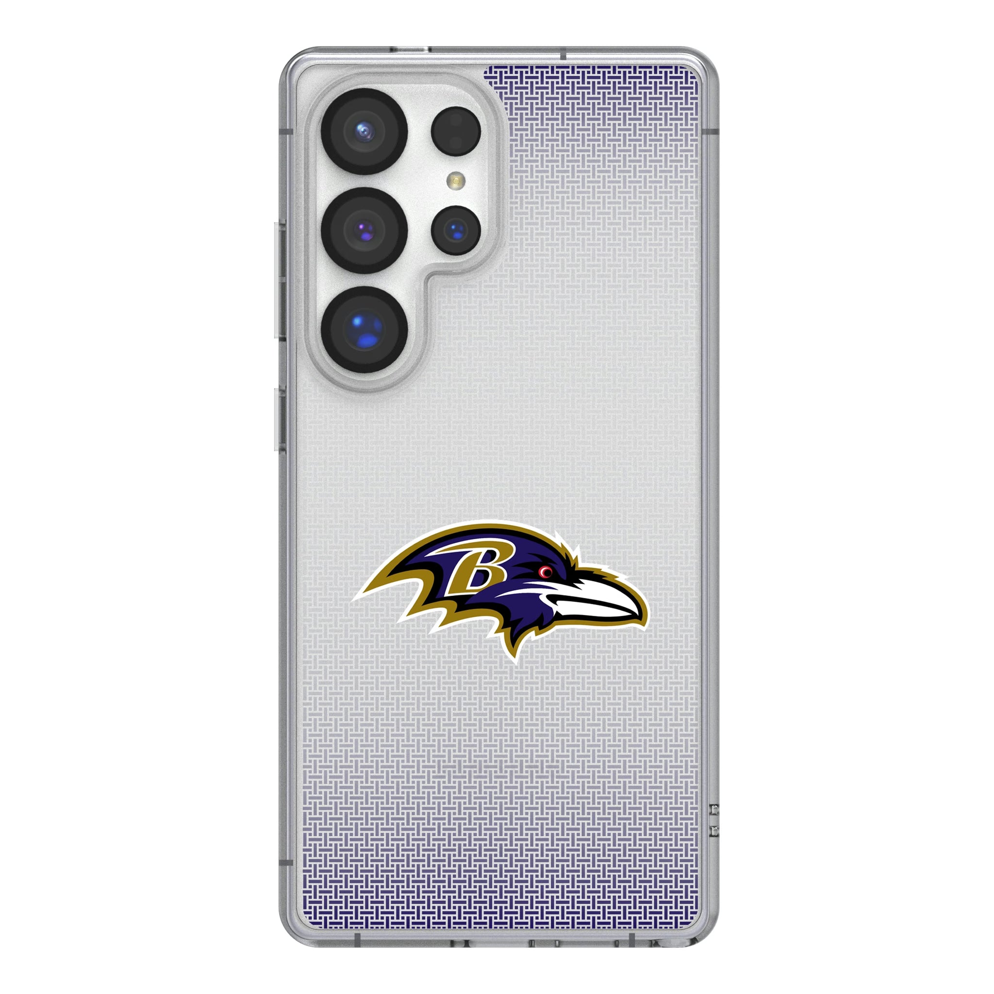 Baltimore Ravens Linen Galaxy Clear Phone Case for Samsung Galaxy