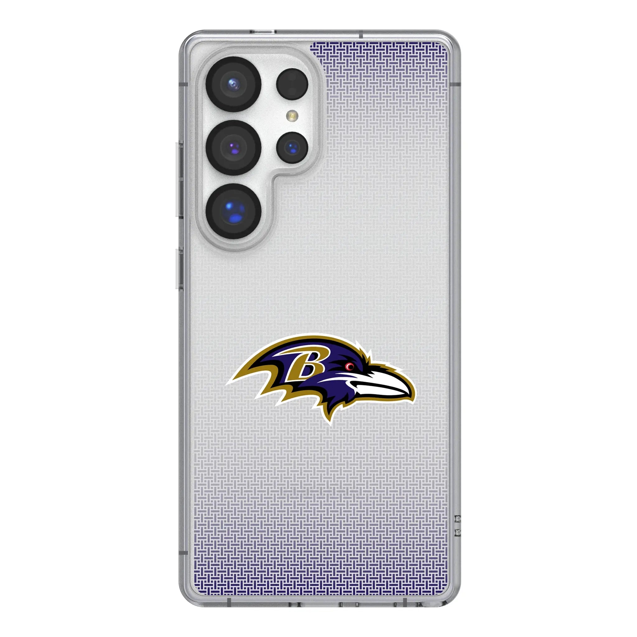 Baltimore Ravens Linen Galaxy Clear Phone Case for Samsung Galaxy#Device_Galaxy S25 Ultra