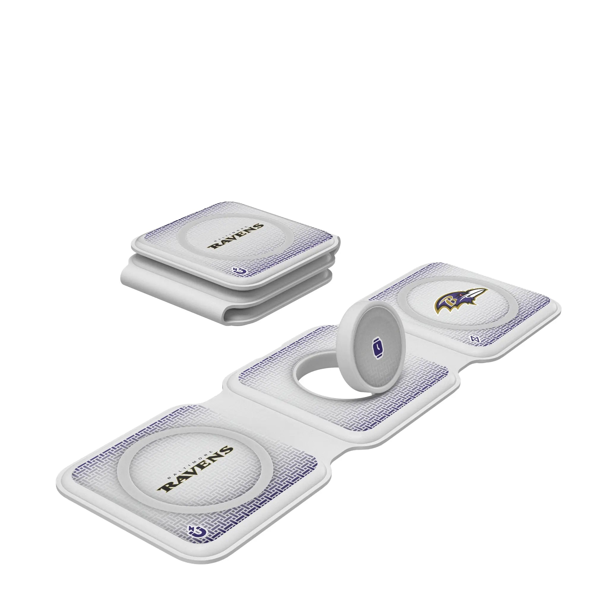 Baltimore Ravens Linen Foldable 3 in 1 Charger