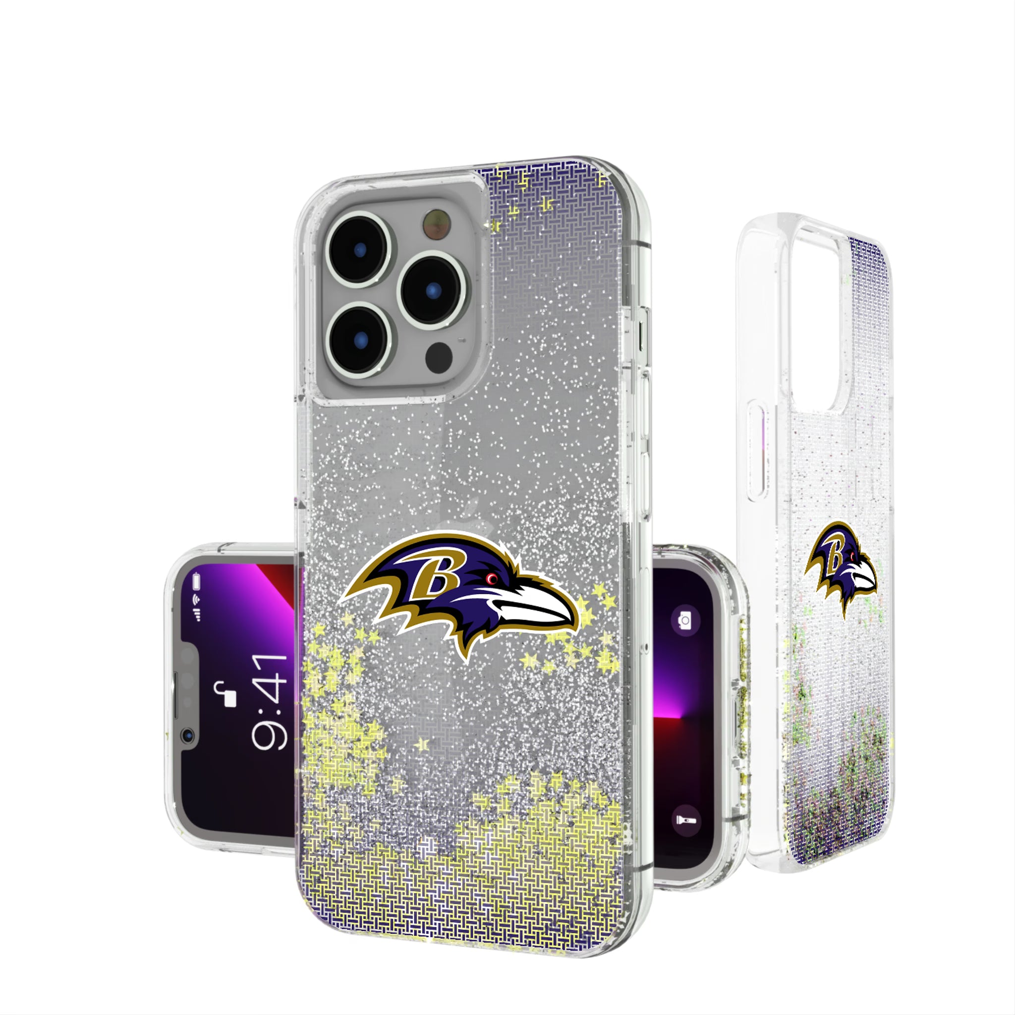 Baltimore Ravens Linen iPhone Glitter Phone Case for Apple iPhone