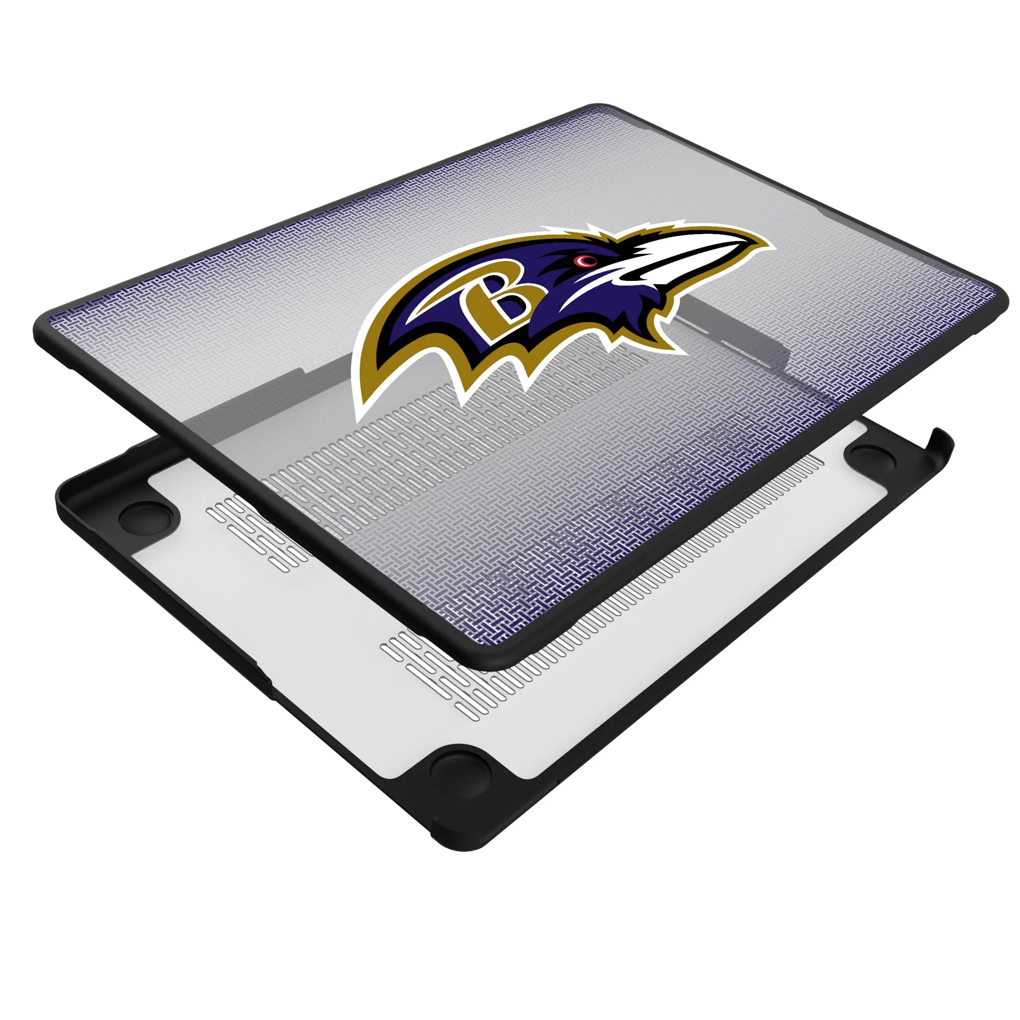 Baltimore Ravens Linen MacBook Laptop Case for Apple MacBook - Isometric View