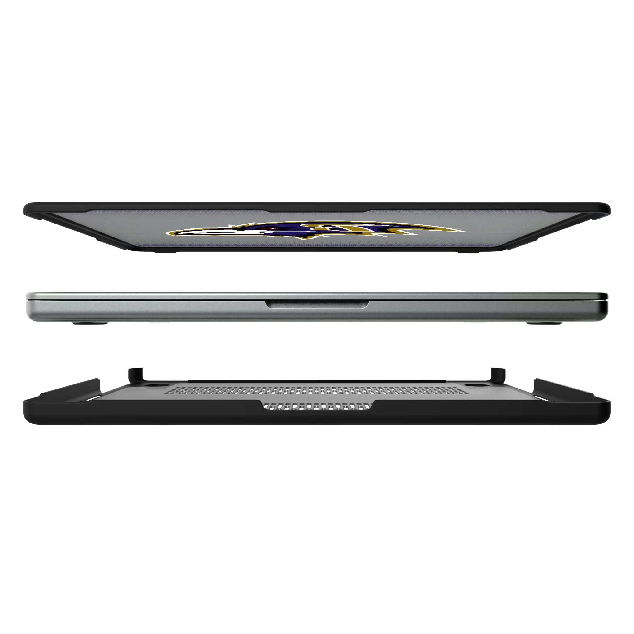 Baltimore Ravens Linen MacBook Laptop Case for Apple MacBook#Device_MacBook Pro (14-inch, 2021) / MacBook Pro (14-inch, 2023) / MacBook Pro (14-inch, 2024)
